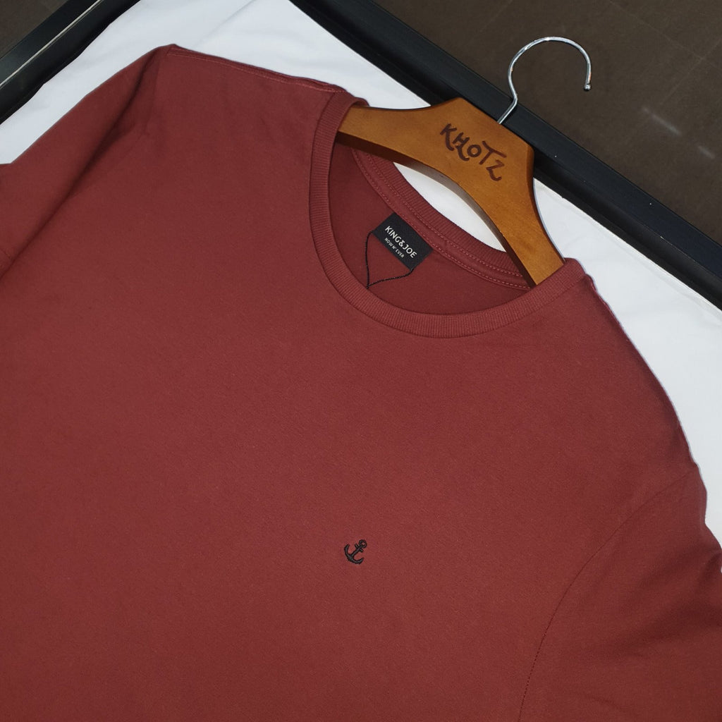 Camiseta Básica king&Joe Masculina Telha Logo Preto