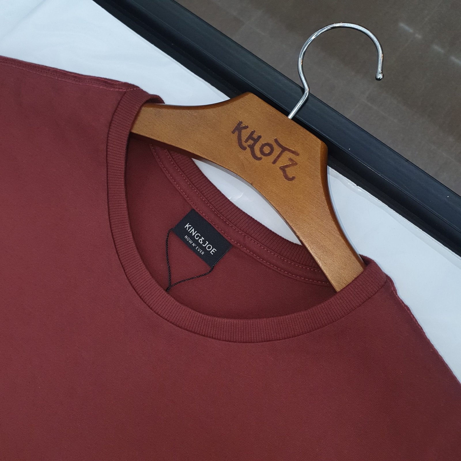 Camiseta Básica king&Joe Masculina Telha Logo Preto
