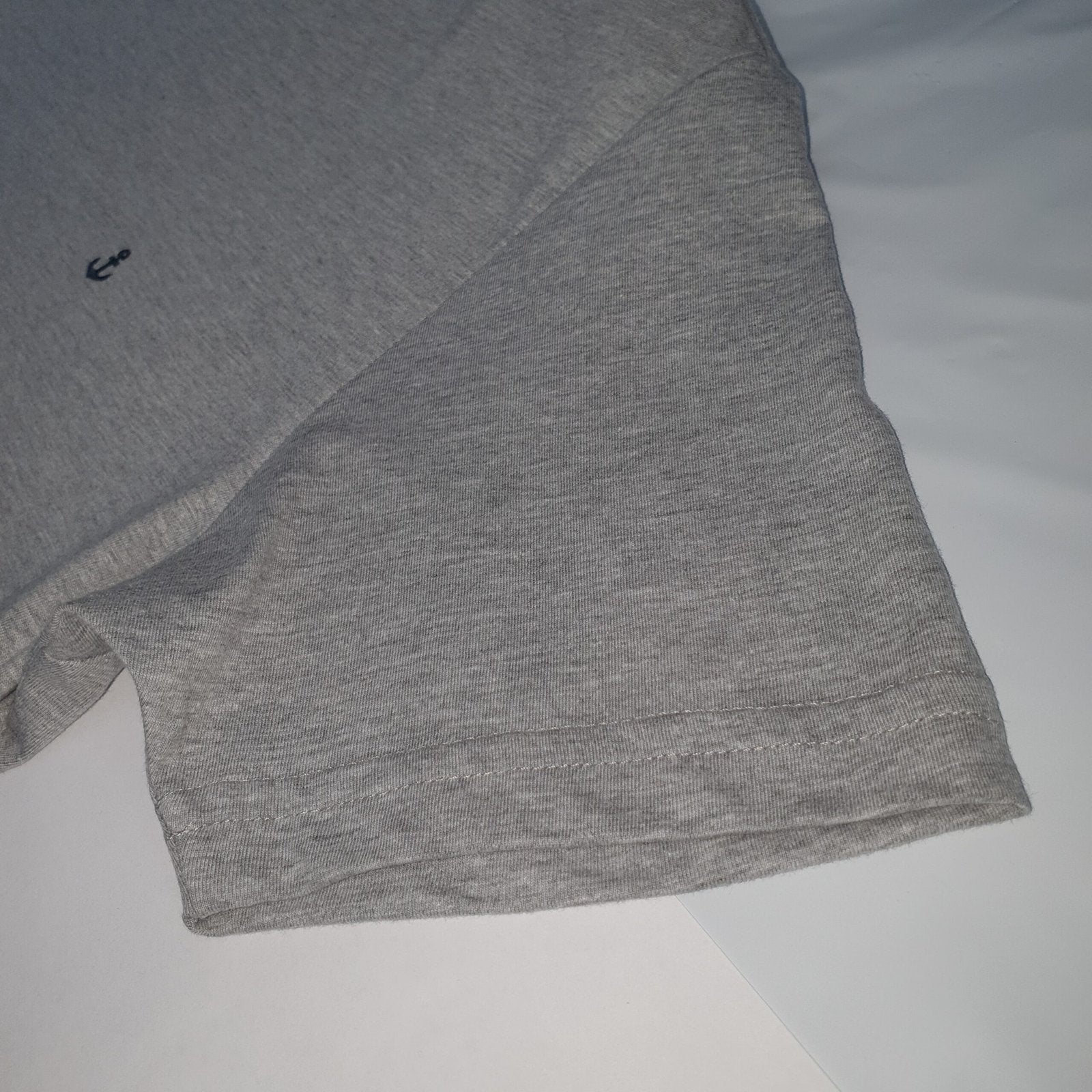 Camiseta Básica king&Joe Masculina Cinza Logo Marinho