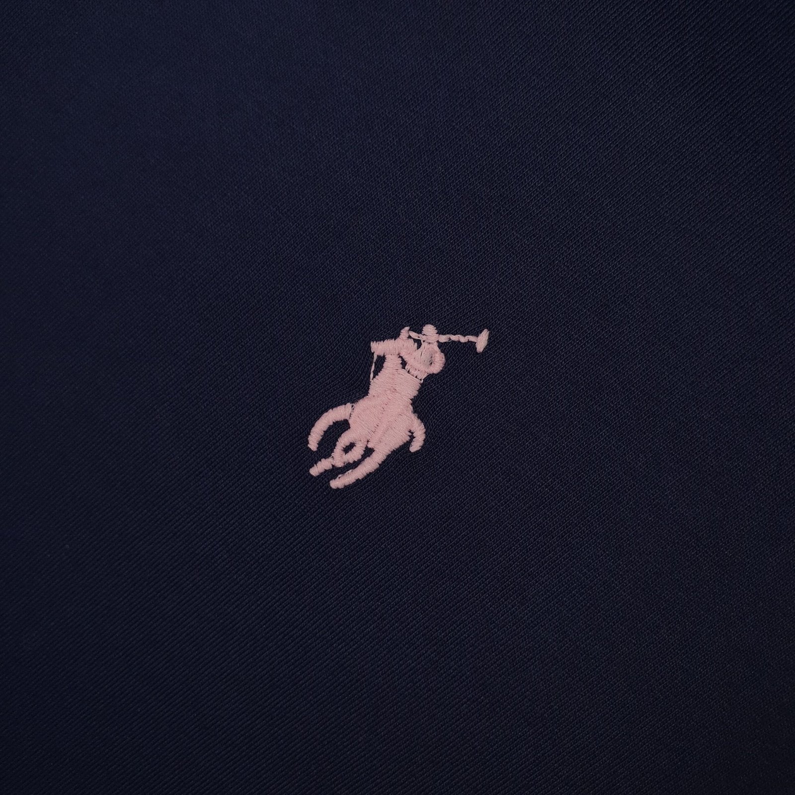 Camiseta Básica Ralph Lauren Masculina Azul Marinho Pony Rosê