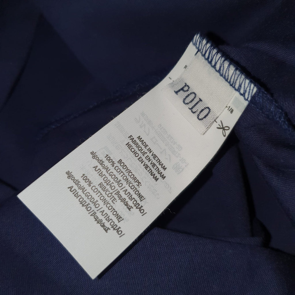 Camiseta Básica Ralph Lauren Masculina Azul Marinho Pony Azul Neon