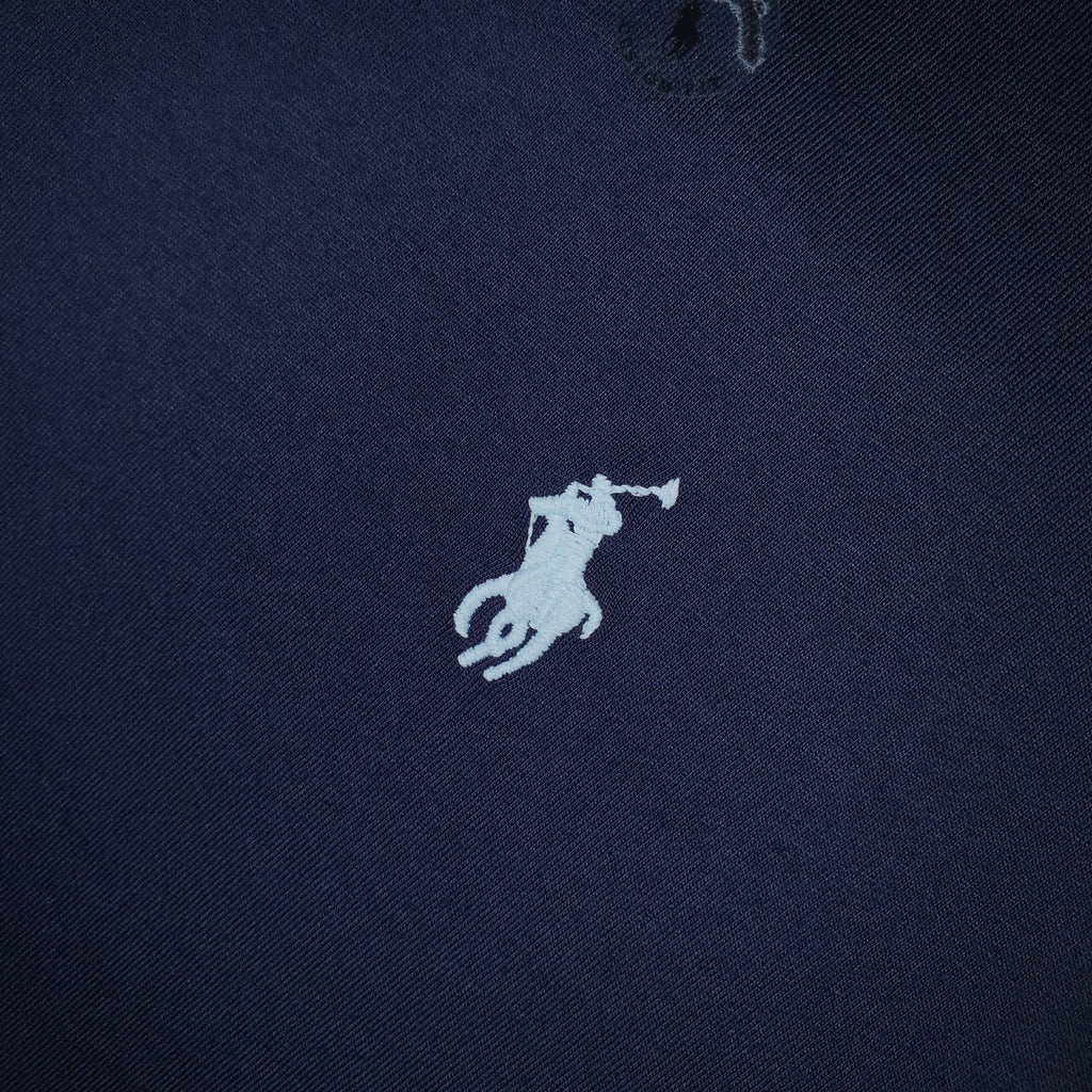 Camiseta Básica Ralph Lauren Masculina Azul Marinho Pony Azul Neon