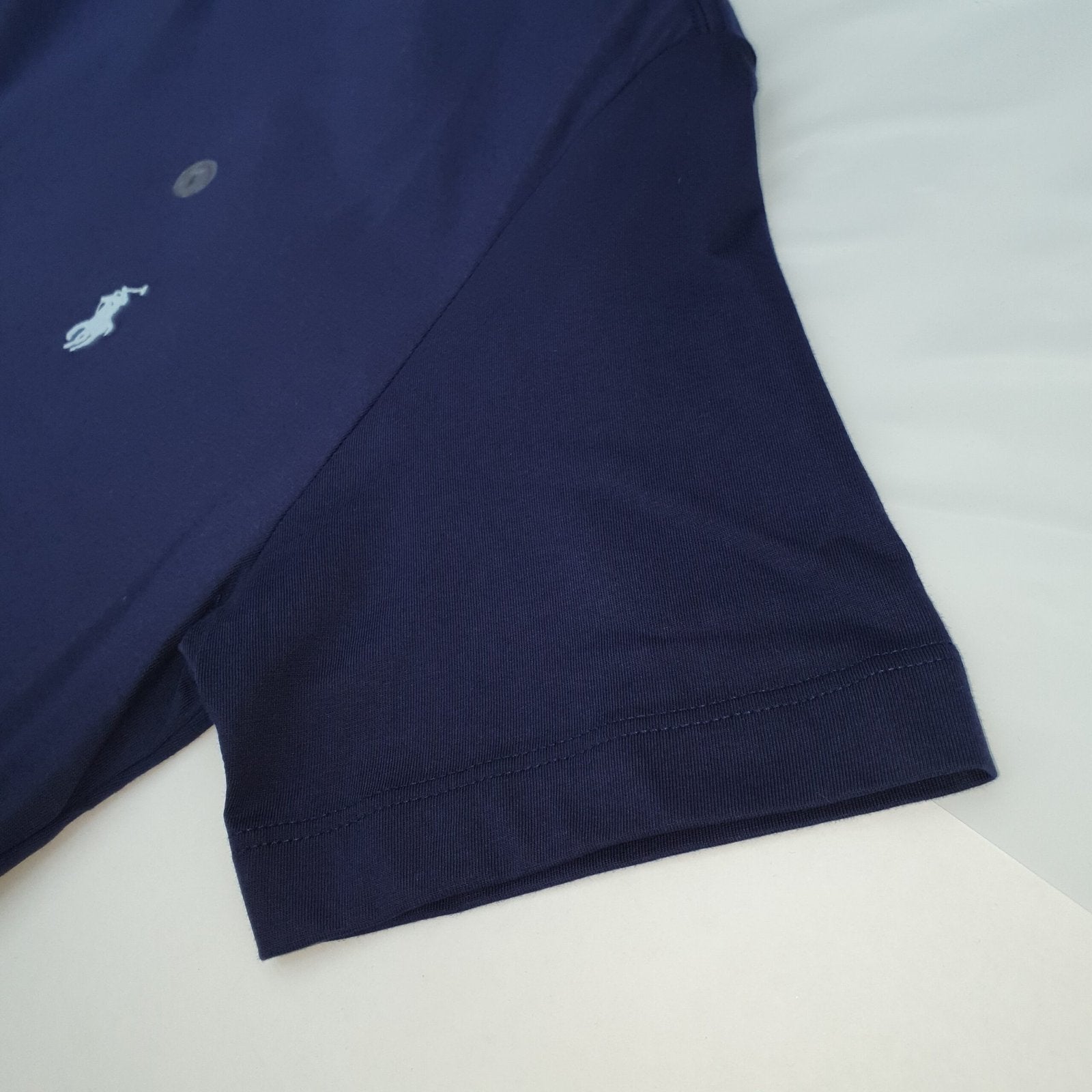 Camiseta Básica Ralph Lauren Masculina Azul Marinho Pony Azul Neon