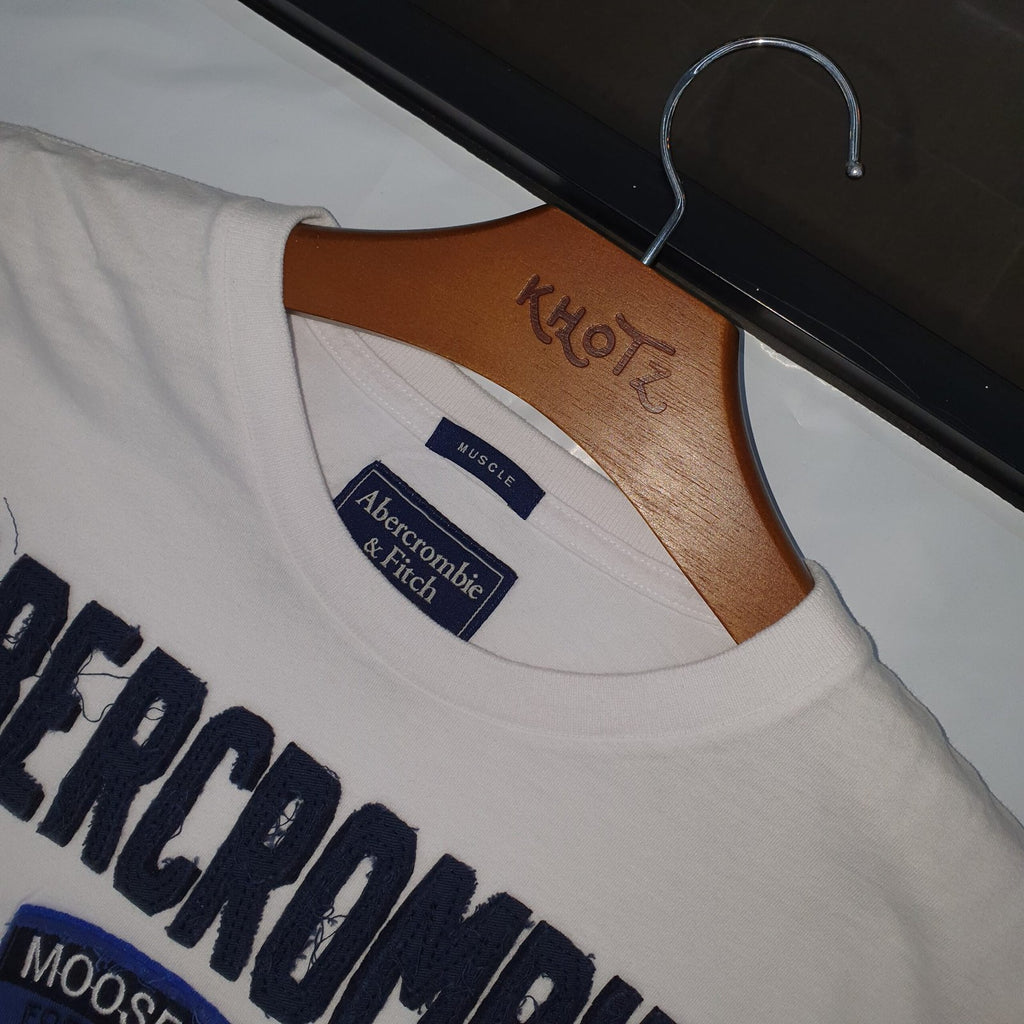 Camiseta Abercrombie Masculina Branca Estampa Moose Like