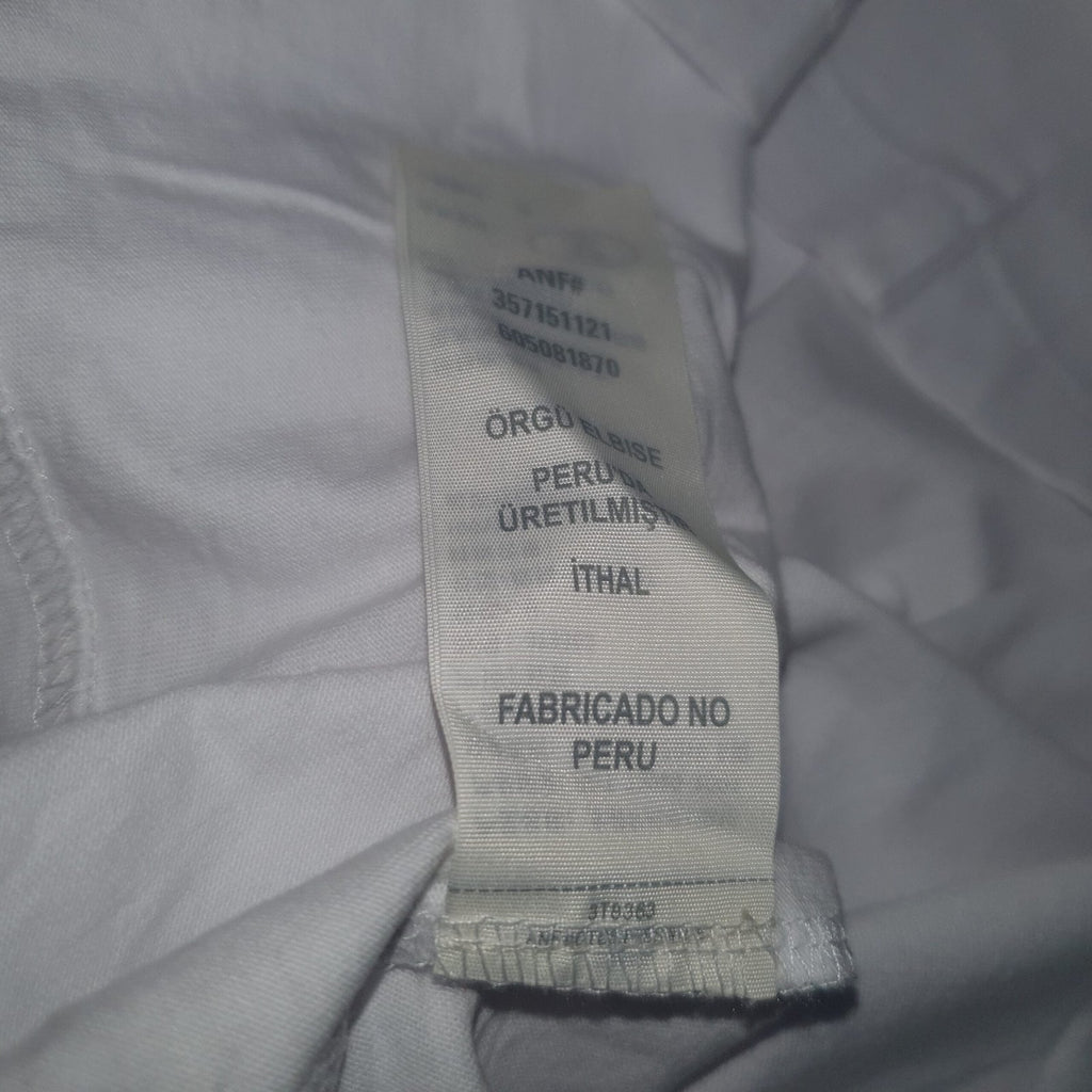 Camiseta Abercrombie Masculina Branca Estampa Pranchas