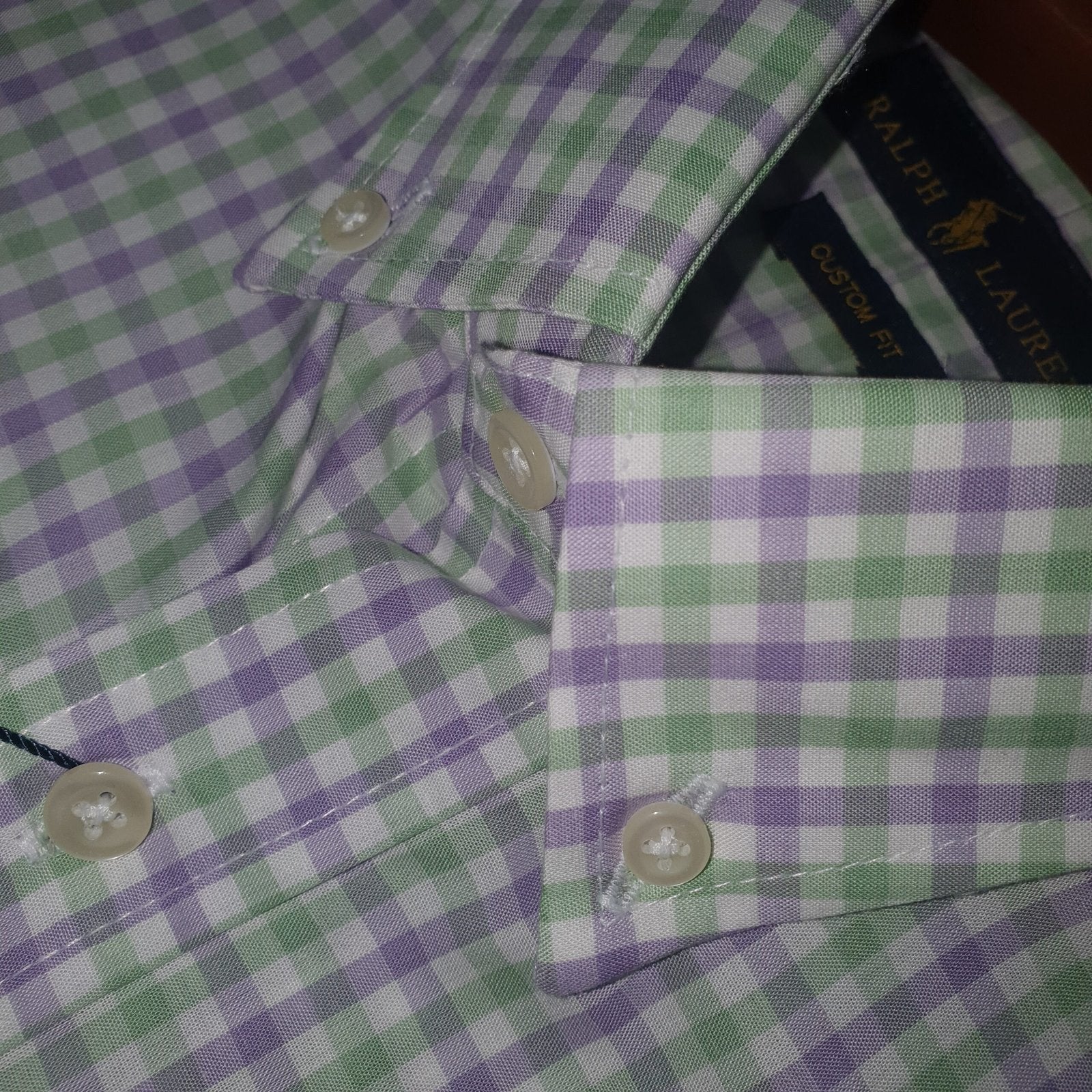 Camisa Ralph Lauren Masculina Xadrez Abacate Pony Limão