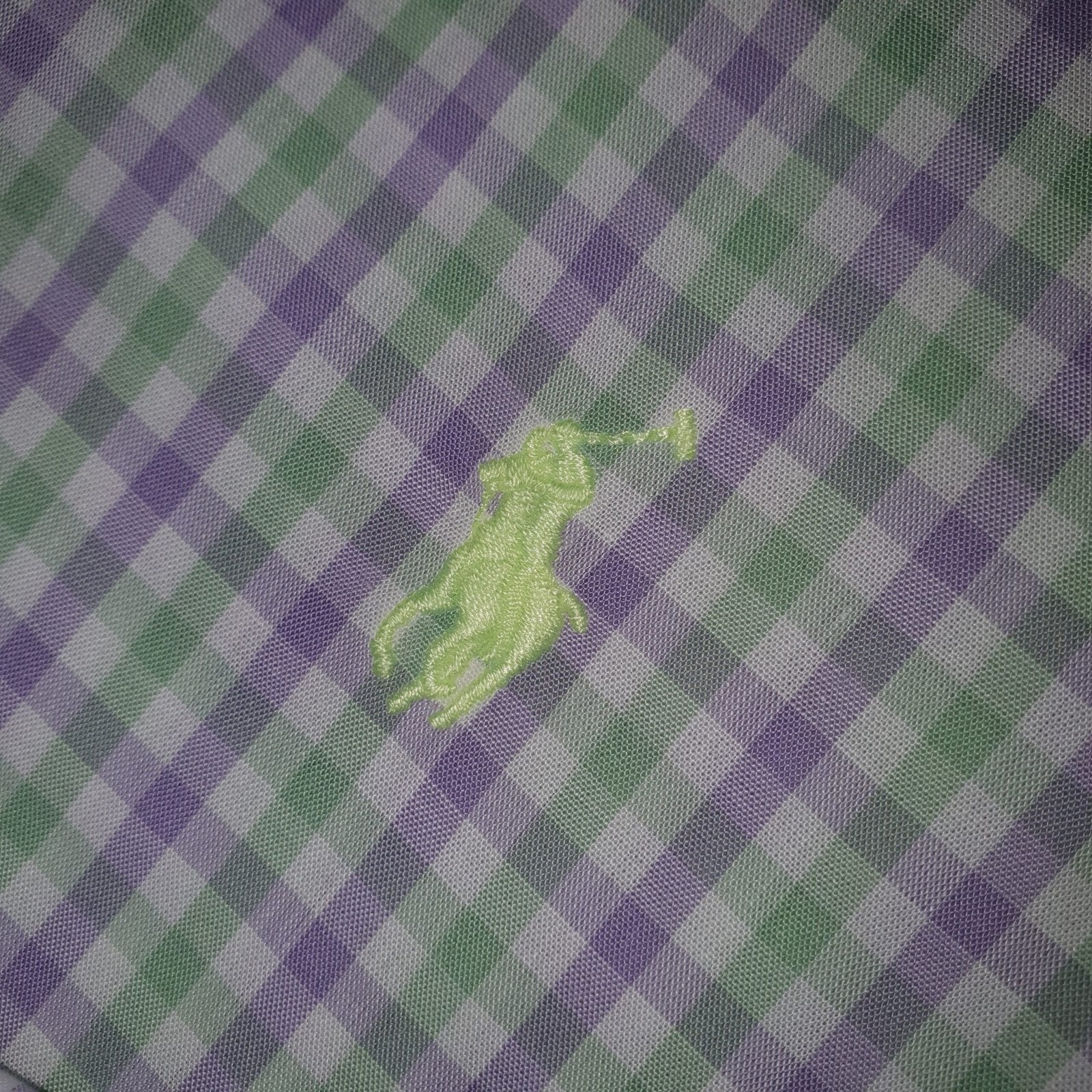 Camisa Ralph Lauren Masculina Xadrez Abacate Pony Limão