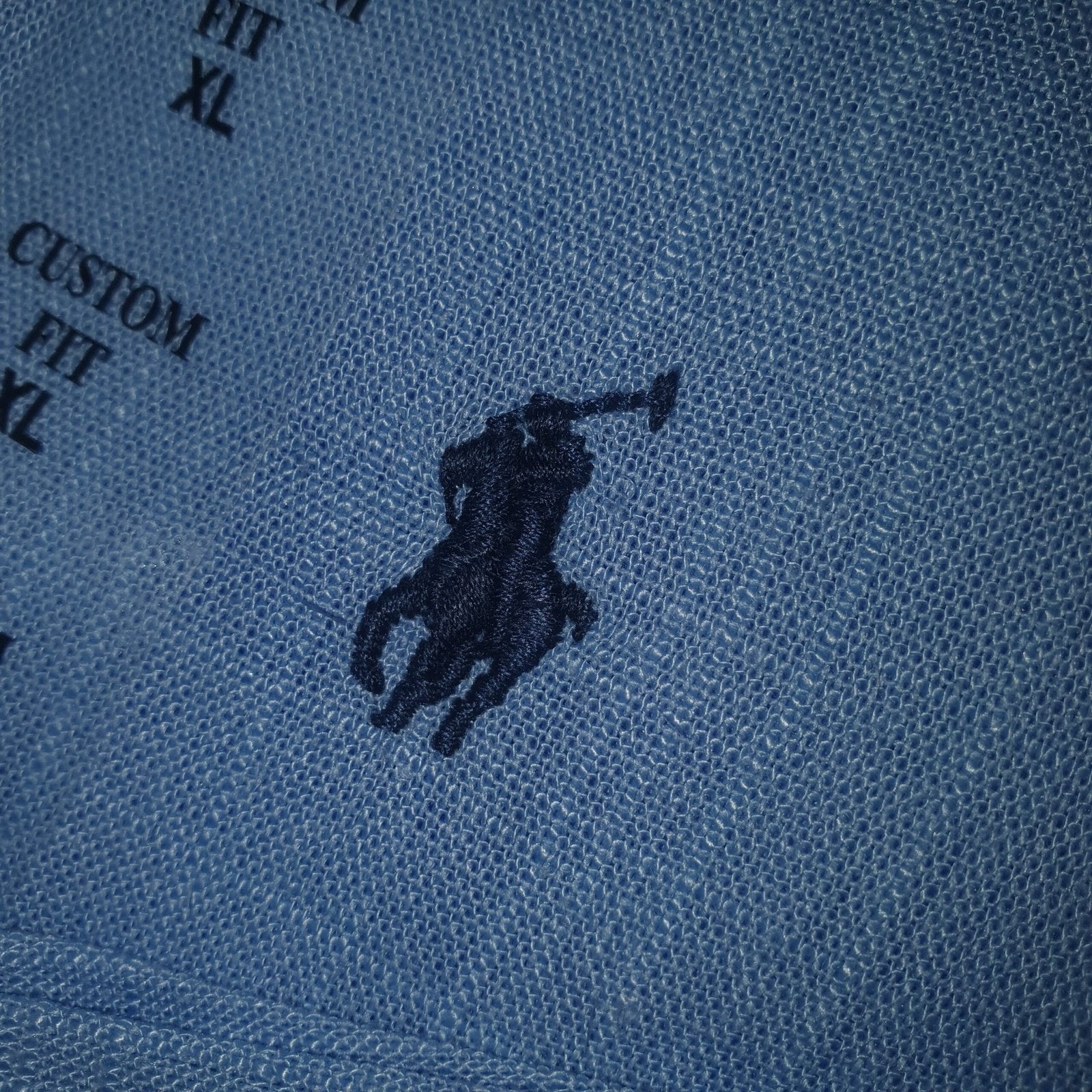 Camisa Ralph Lauren Masculina Linho Azul Celeste Pony Marinho