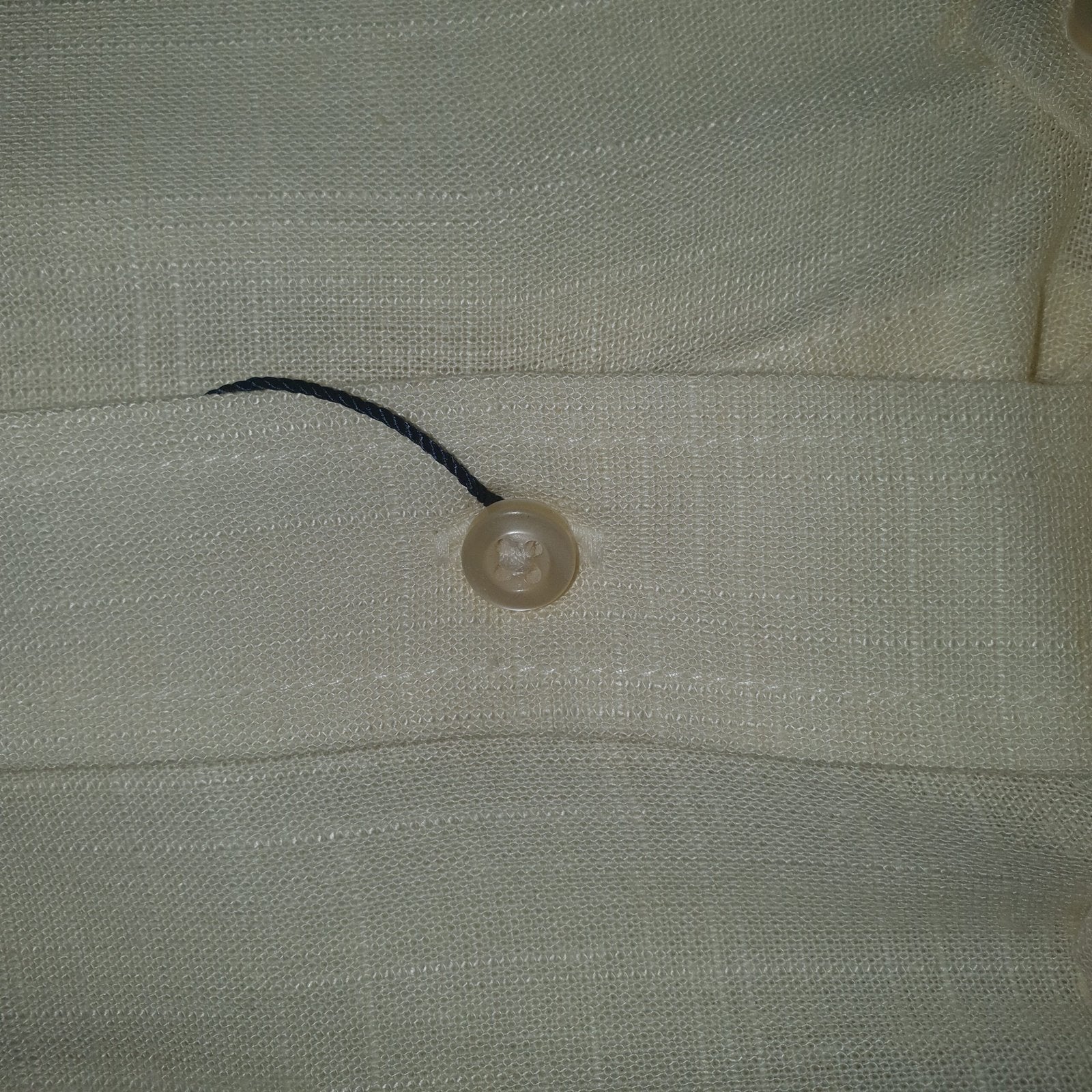 Camisa Ralph Lauren Masculina Linho Amarelo Creme Pony Marinho
