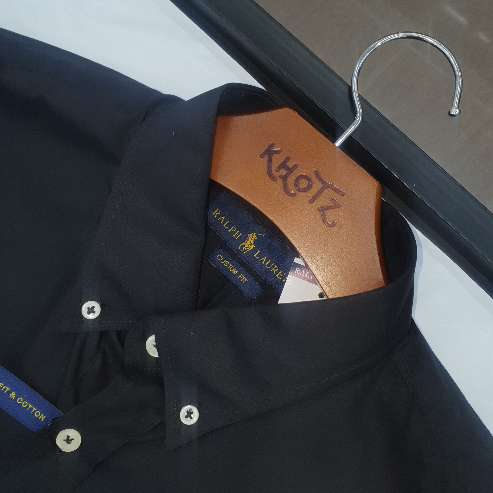 Camisa Ralph Lauren Masculina Algodão Seco Preta Pony Branco
