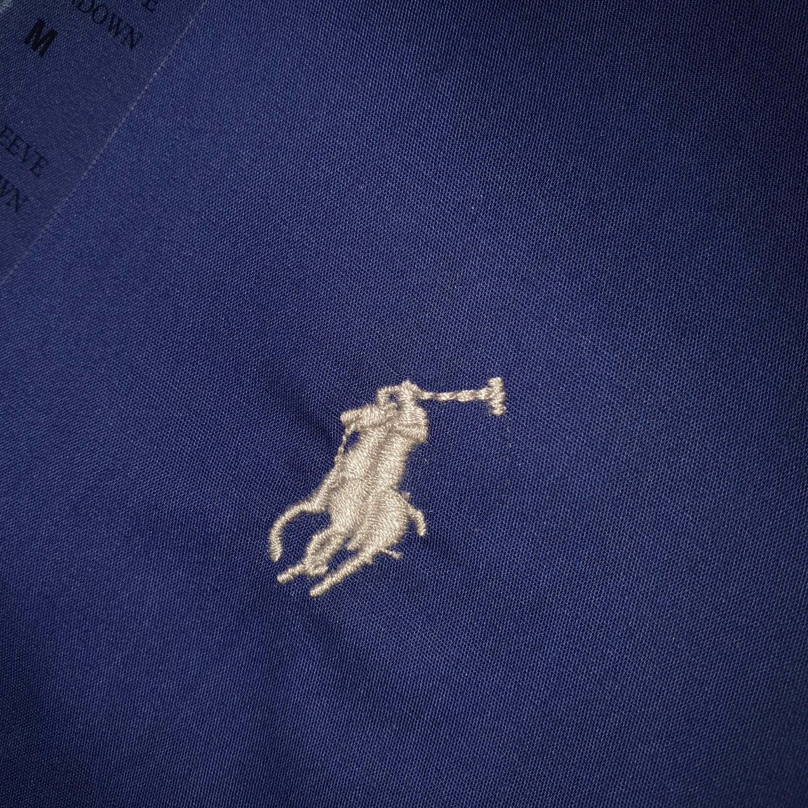 Camisa Ralph Lauren Masculina Algodão Seco Azul Oceano Pony Cinza