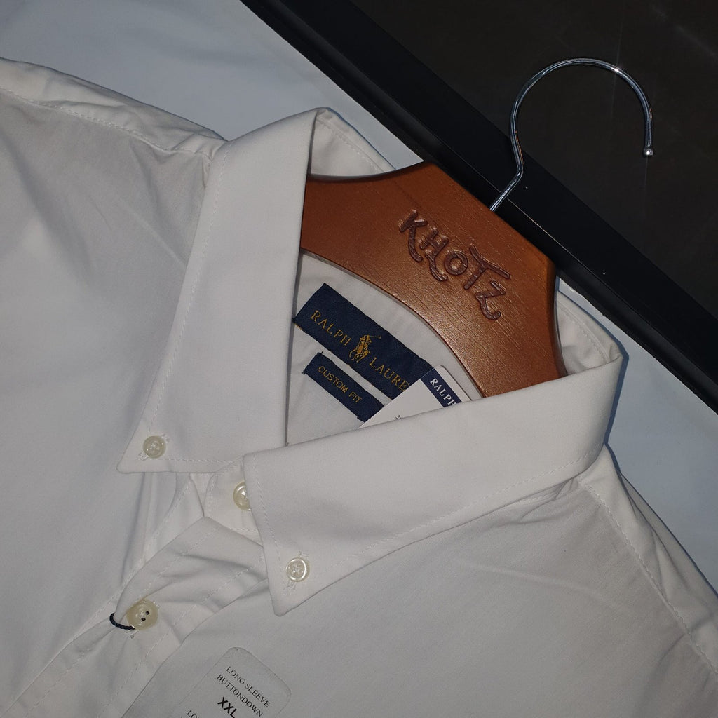 Camisa Ralph Lauren Masculina Algodão Seco Branca Pony Marinho