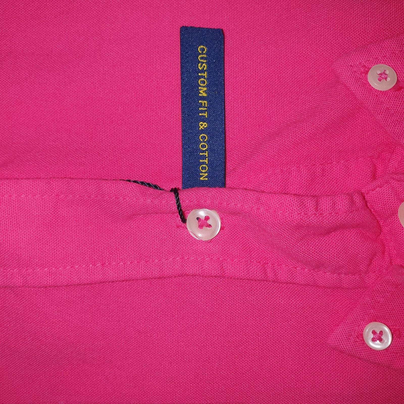 Camisa Ralph Lauren Masculina Oxford Tinturado Rosa Fucsia Pony Celeste