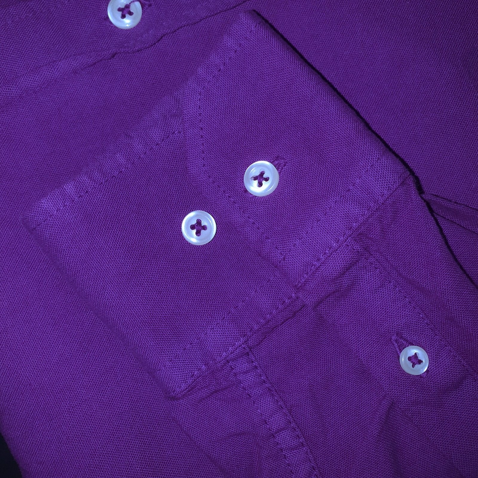 Camisa Ralph Lauren Masculina Oxford Tinturado Roxo Pony Verde Neon