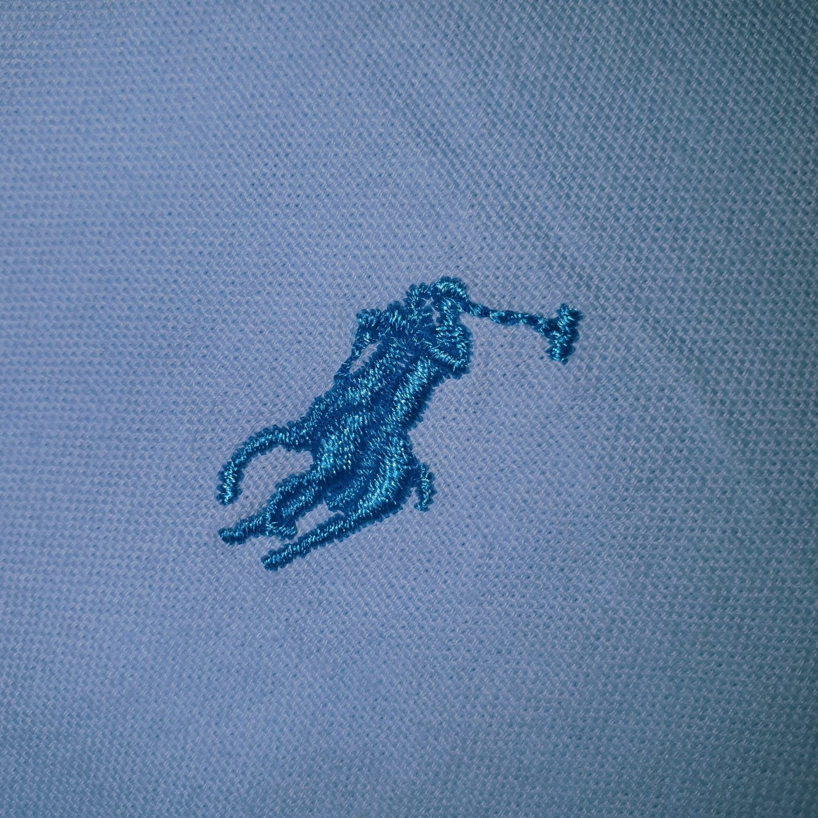 Camisa Ralph Lauren Masculina Oxford Tinturado Azul Bebê Pony Azul