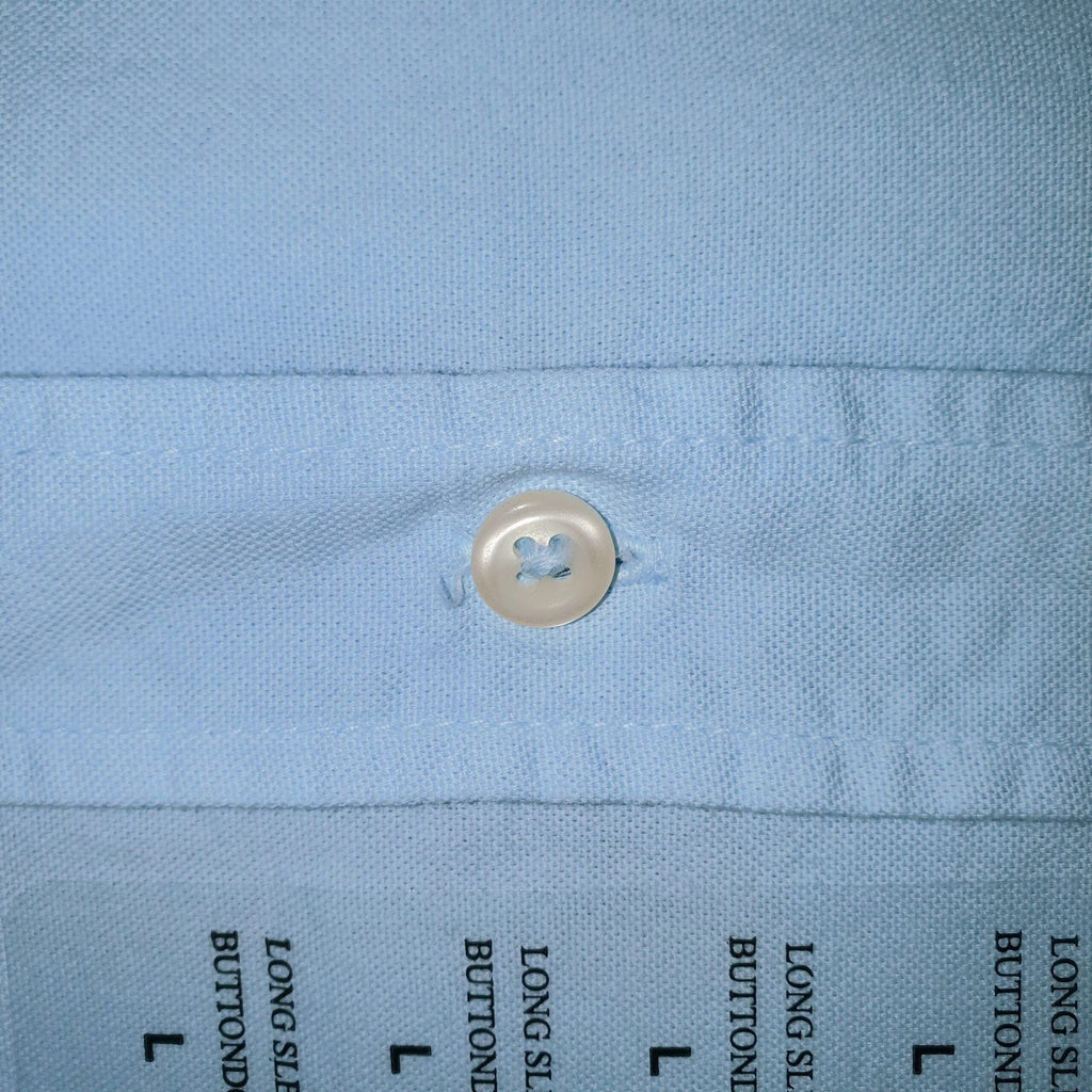 Camisa Ralph Lauren Masculina Oxford Tinturado Azul Bebê Pony Azul