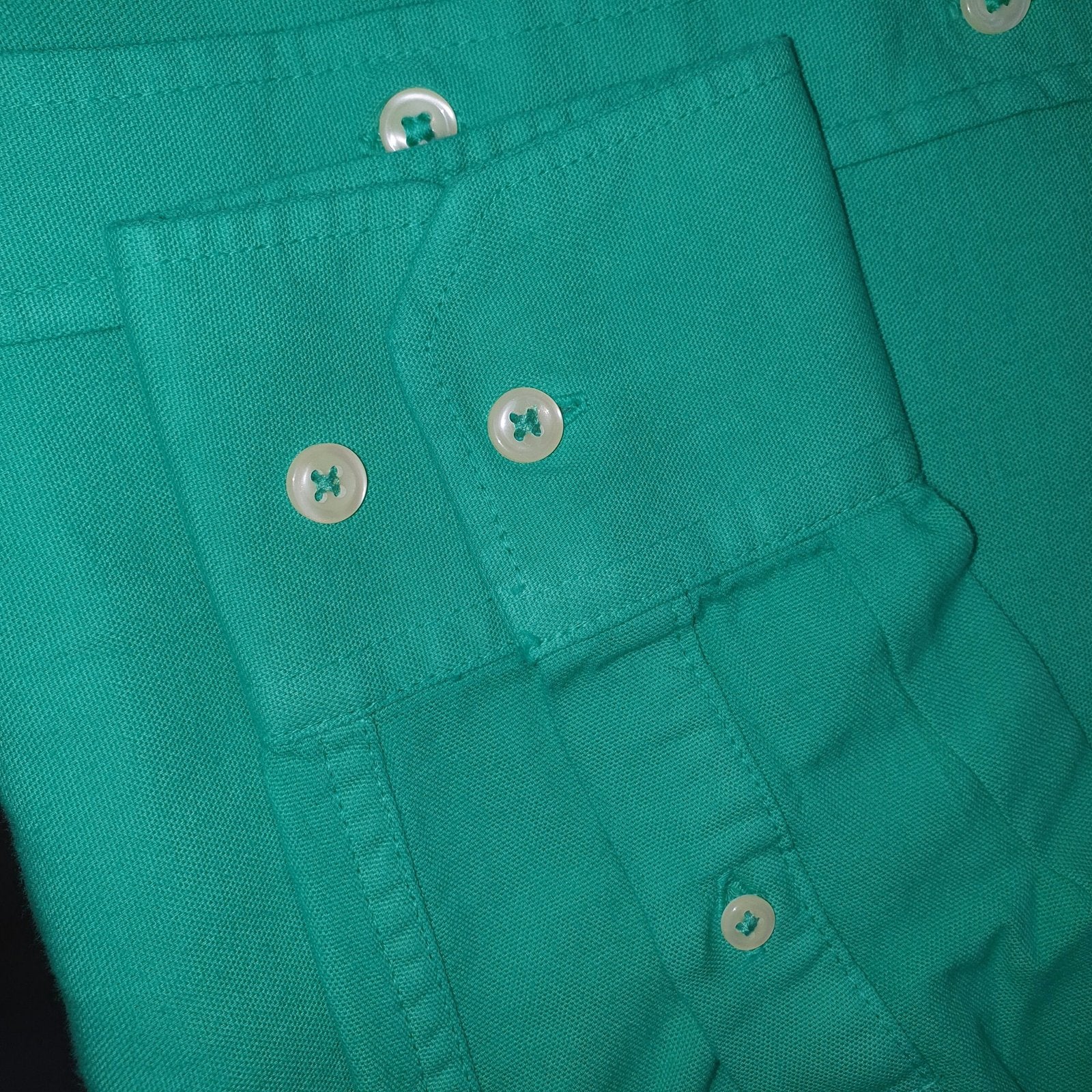 Camisa Ralph Lauren Masculina Oxford Tinturado Verde Esmeralda Pony Limão