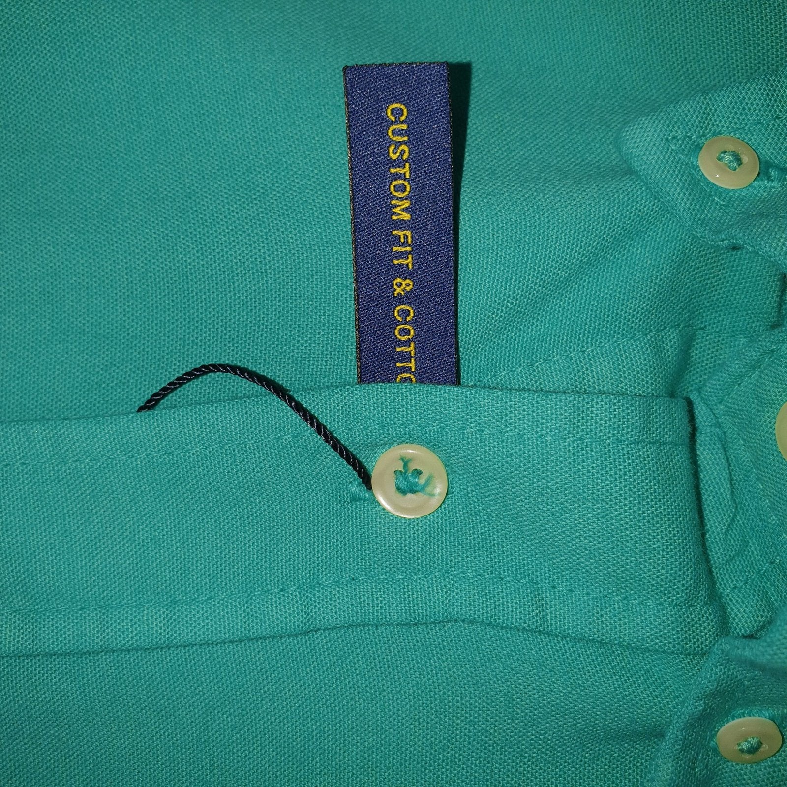 Camisa Ralph Lauren Masculina Oxford Tinturado Verde Esmeralda Pony Limão
