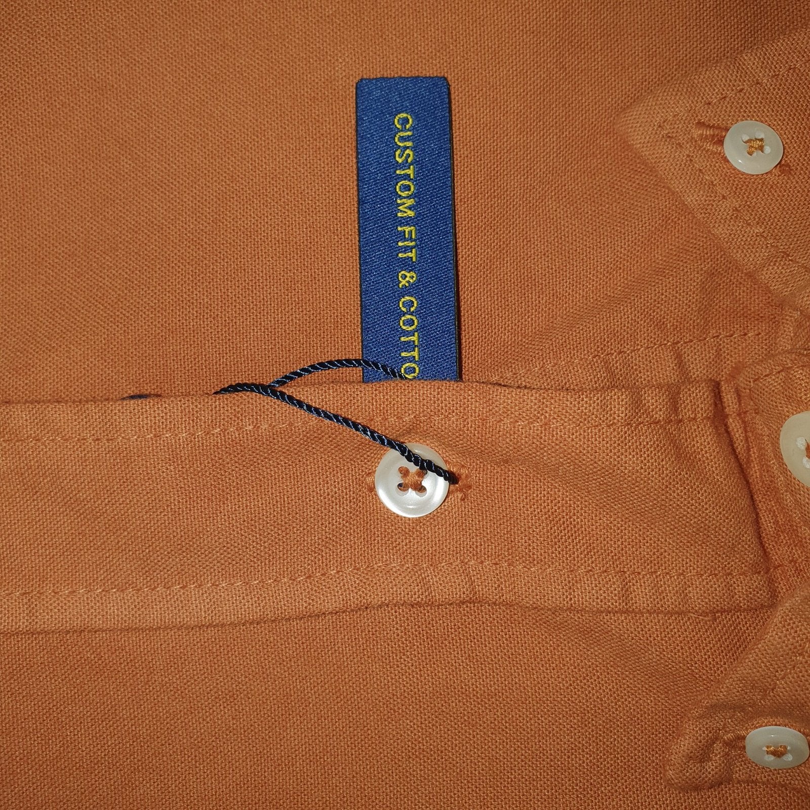 Camisa Ralph Lauren Masculina Oxford Tinturado Caramelo Pony Azul