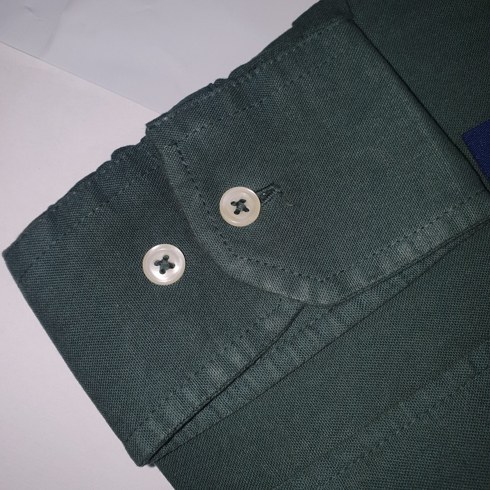 Camisa Ralph Lauren Masculina Oxford Tinturado Verde Floresta Pony Dourado