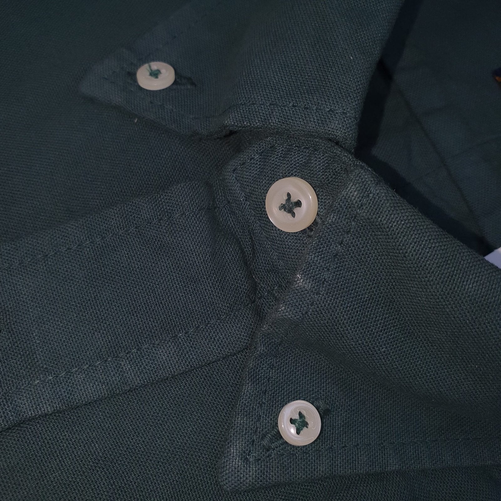 Camisa Ralph Lauren Masculina Oxford Tinturado Verde Floresta Pony Dourado