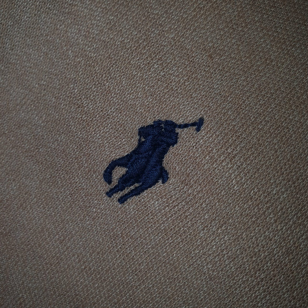 Suéter Ralph Lauren Masculino Areia Puro Algodão Pony Marinho