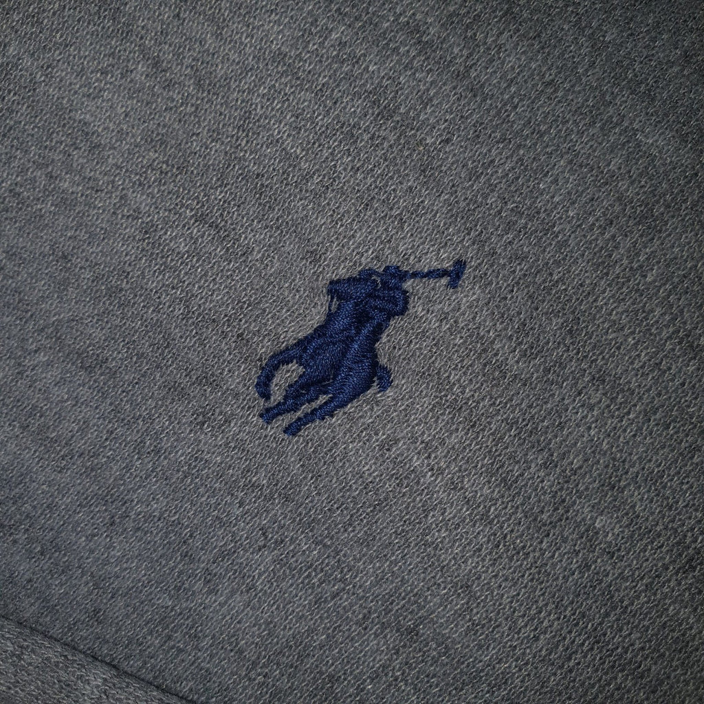 Suéter Ralph Lauren Masculino Cinza Puro Algodão Pony Marinho