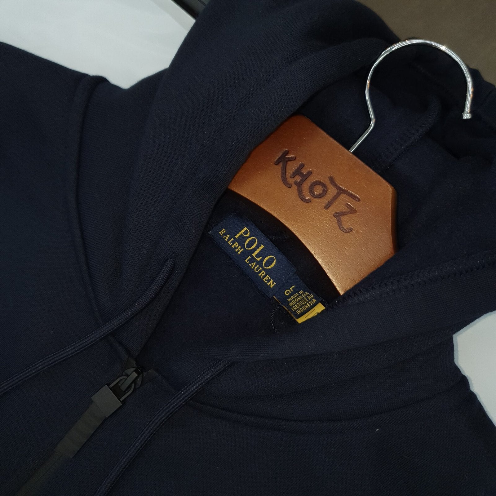 Moletom Zipper Ralph Lauren Masculino Marinho Pony Vermelho Clássico