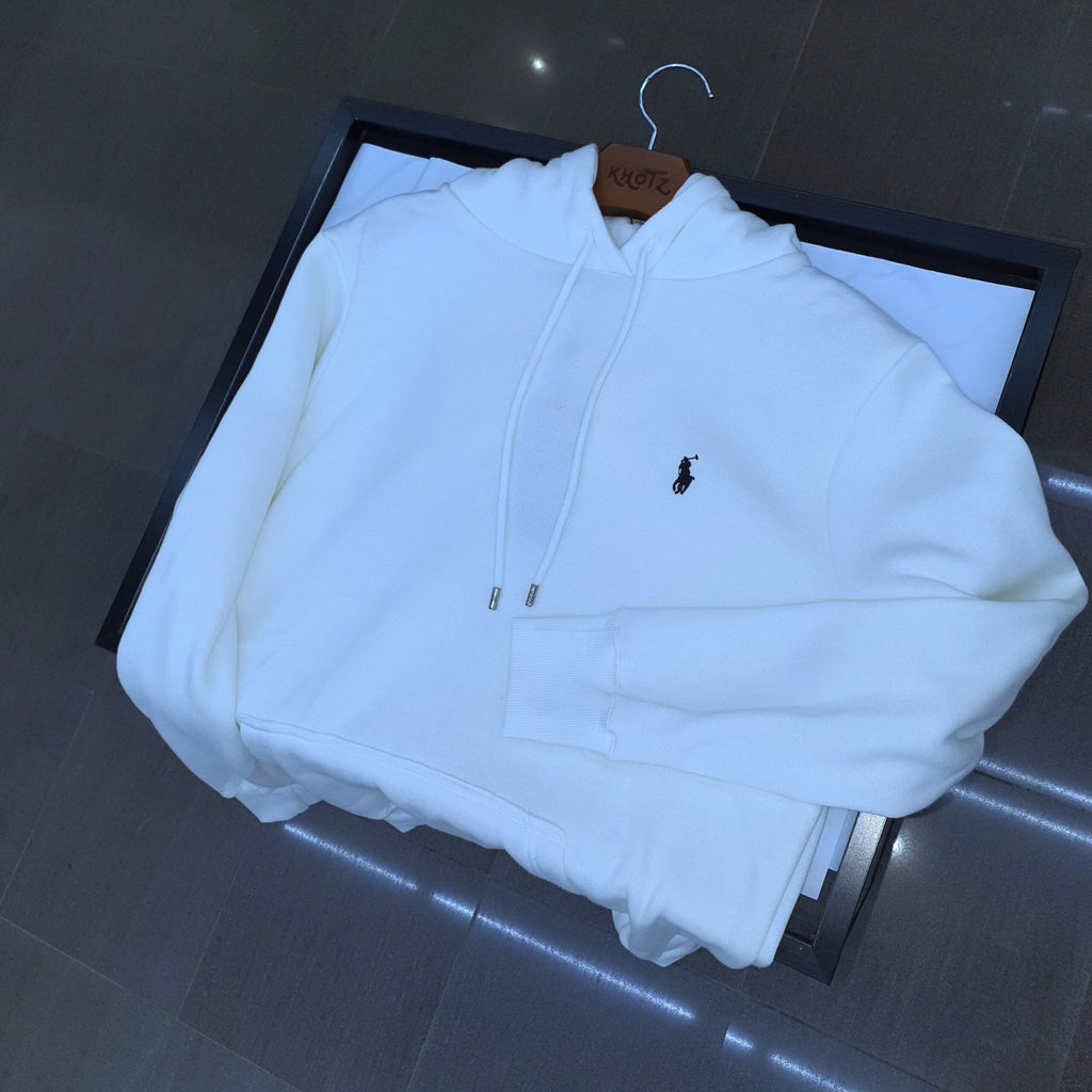 Moletom Ralph Lauren Masculino Branco Pony Azul