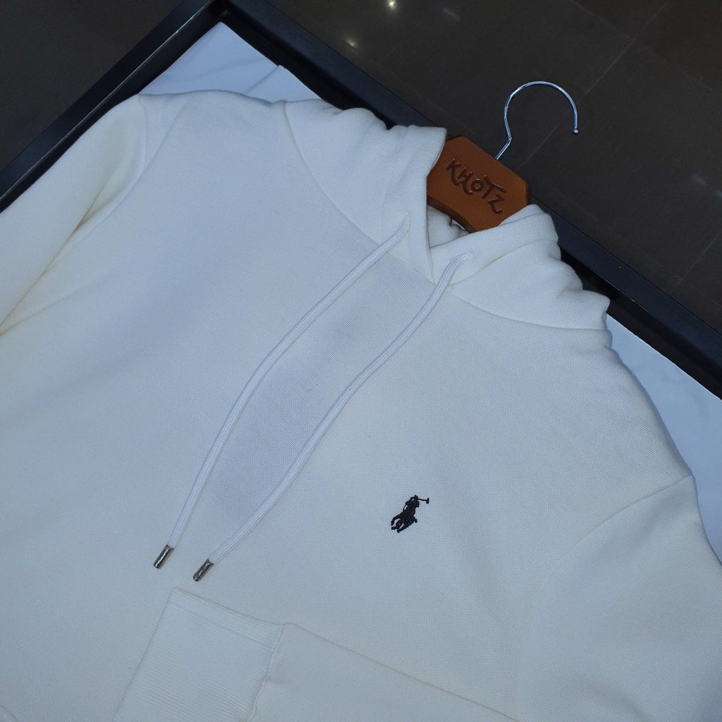 Moletom Ralph Lauren Masculino Branco Pony Azul