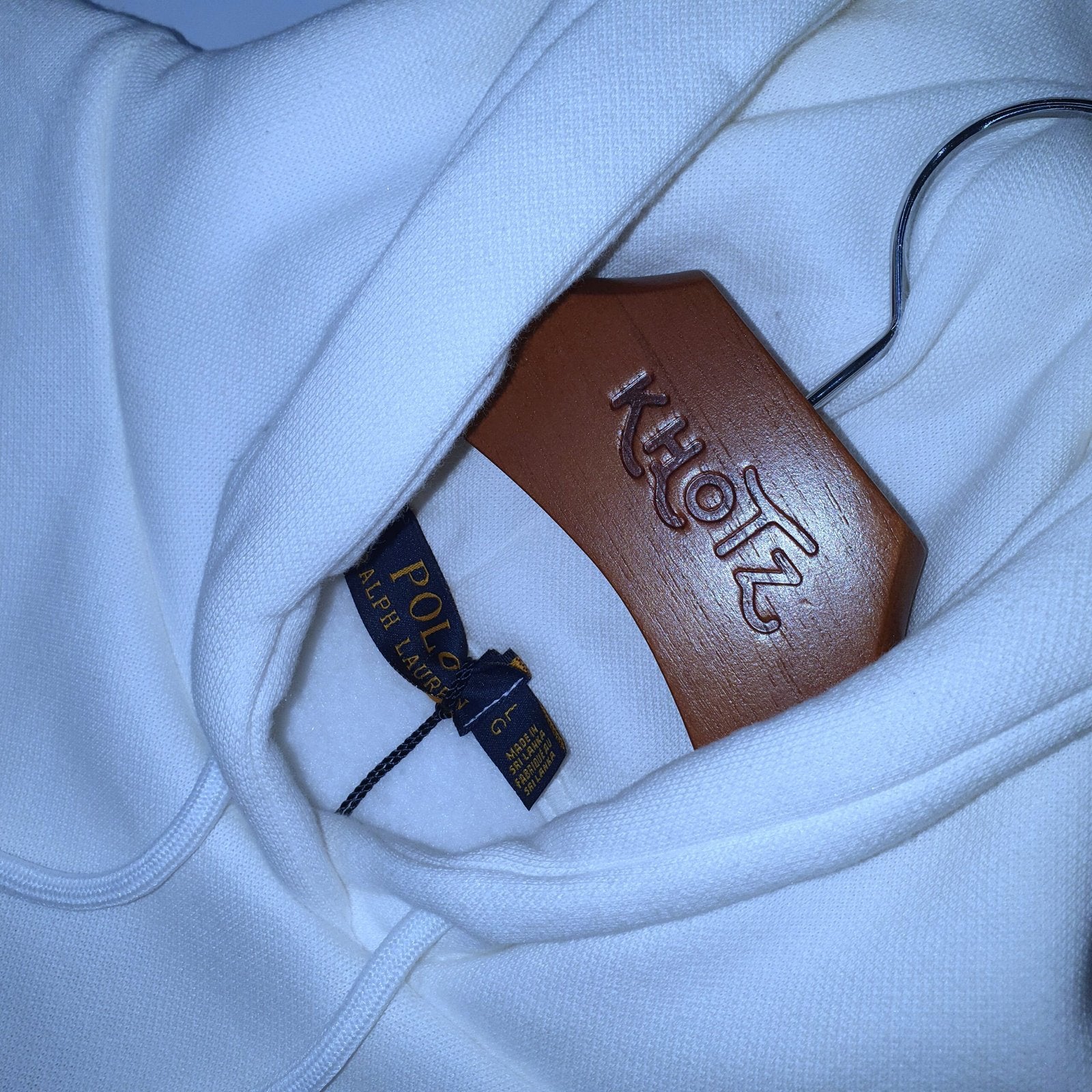 Moletom Ralph Lauren Masculino Branco Pony Azul