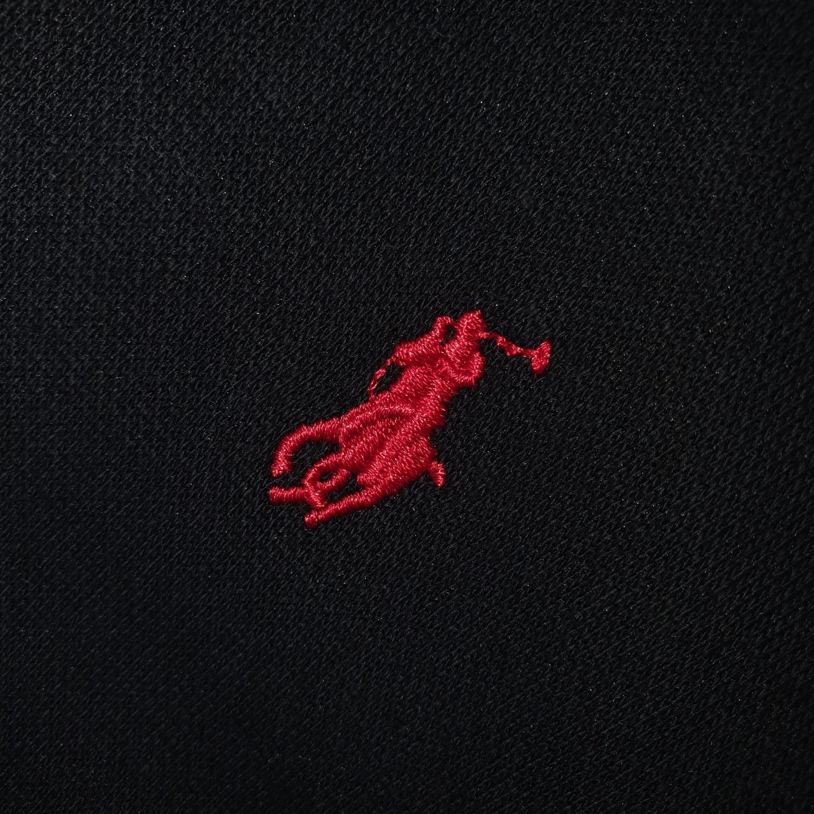 Moletom Ralph Lauren Masculino Preto Pony Vermelho