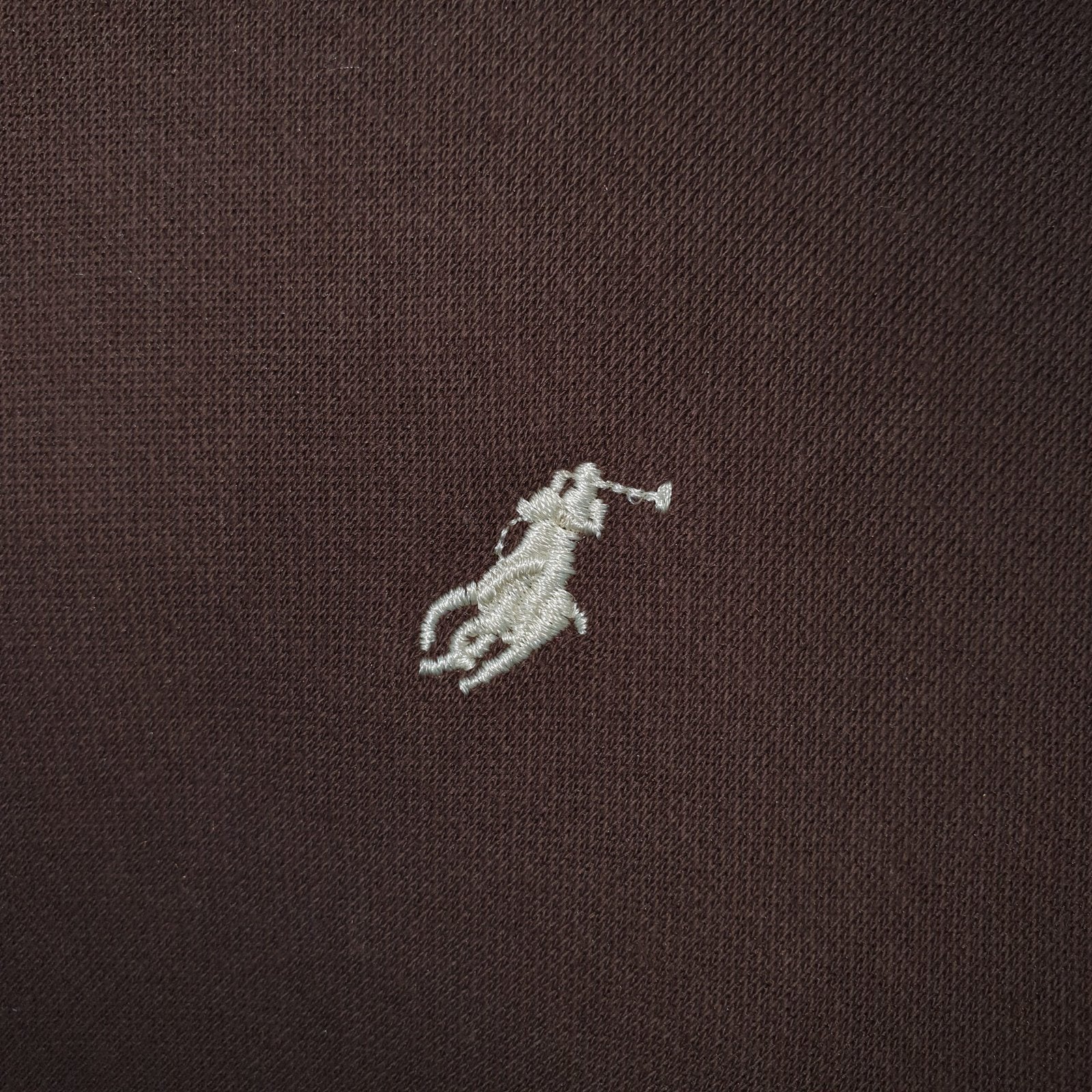 Moletom Ralph Lauren Masculino Marrom Pony Branco