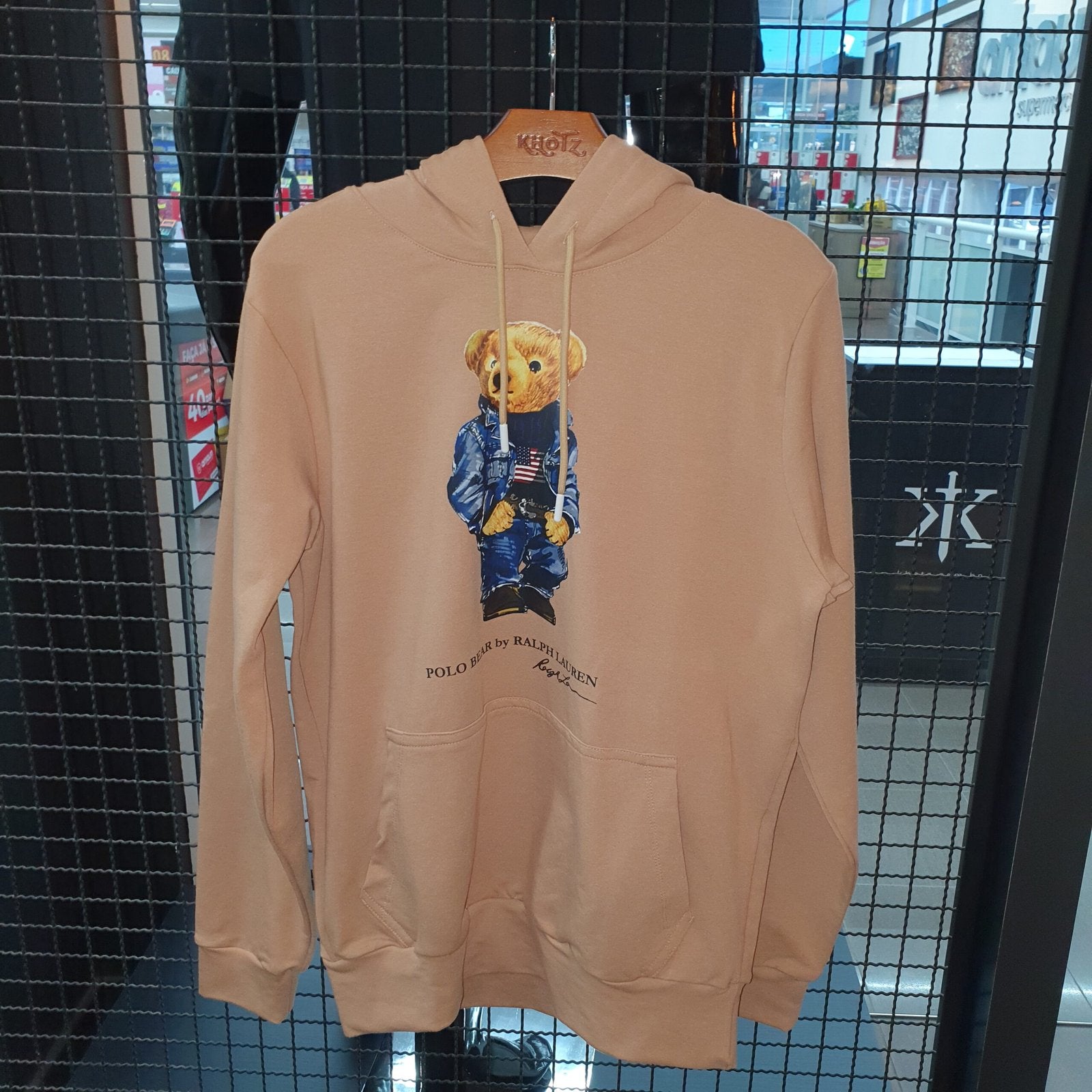 Moletom Ralph Lauren Masculino Bege Modelo Bear