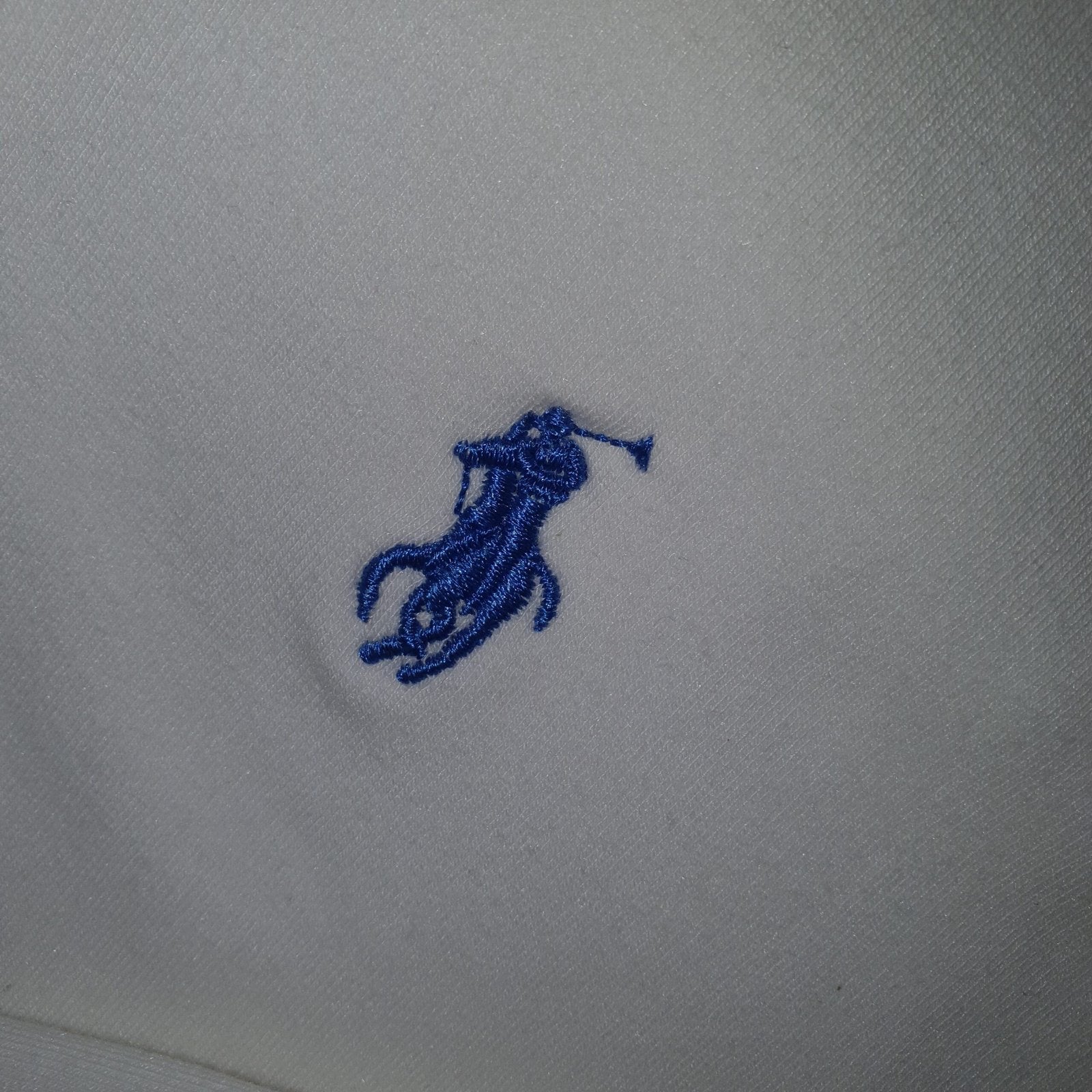 Moletom Zipper Ralph Lauren Masculino Branco Pony Azul