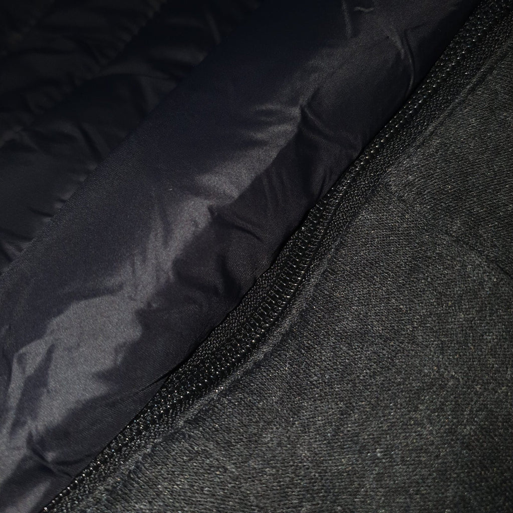 Jaqueta Puffer Ralph Lauren Capuz retirável Preta com Pony Vermelho