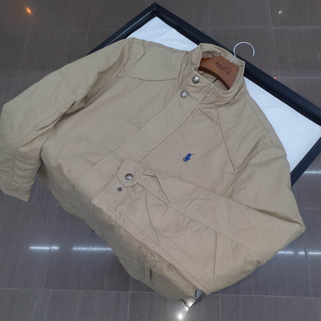 Jaqueta Sarja Ralph Lauren Masculina Inverno Rigoroso Caramelo com Pony Marinho