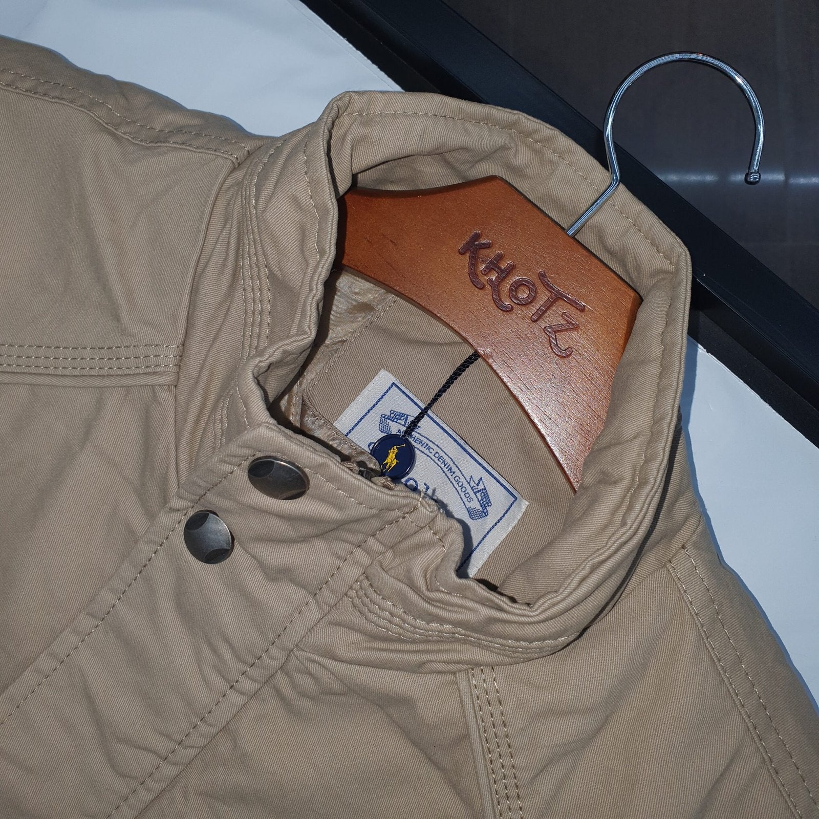 Jaqueta Sarja Ralph Lauren Masculina Inverno Rigoroso Caramelo com Pony Marinho
