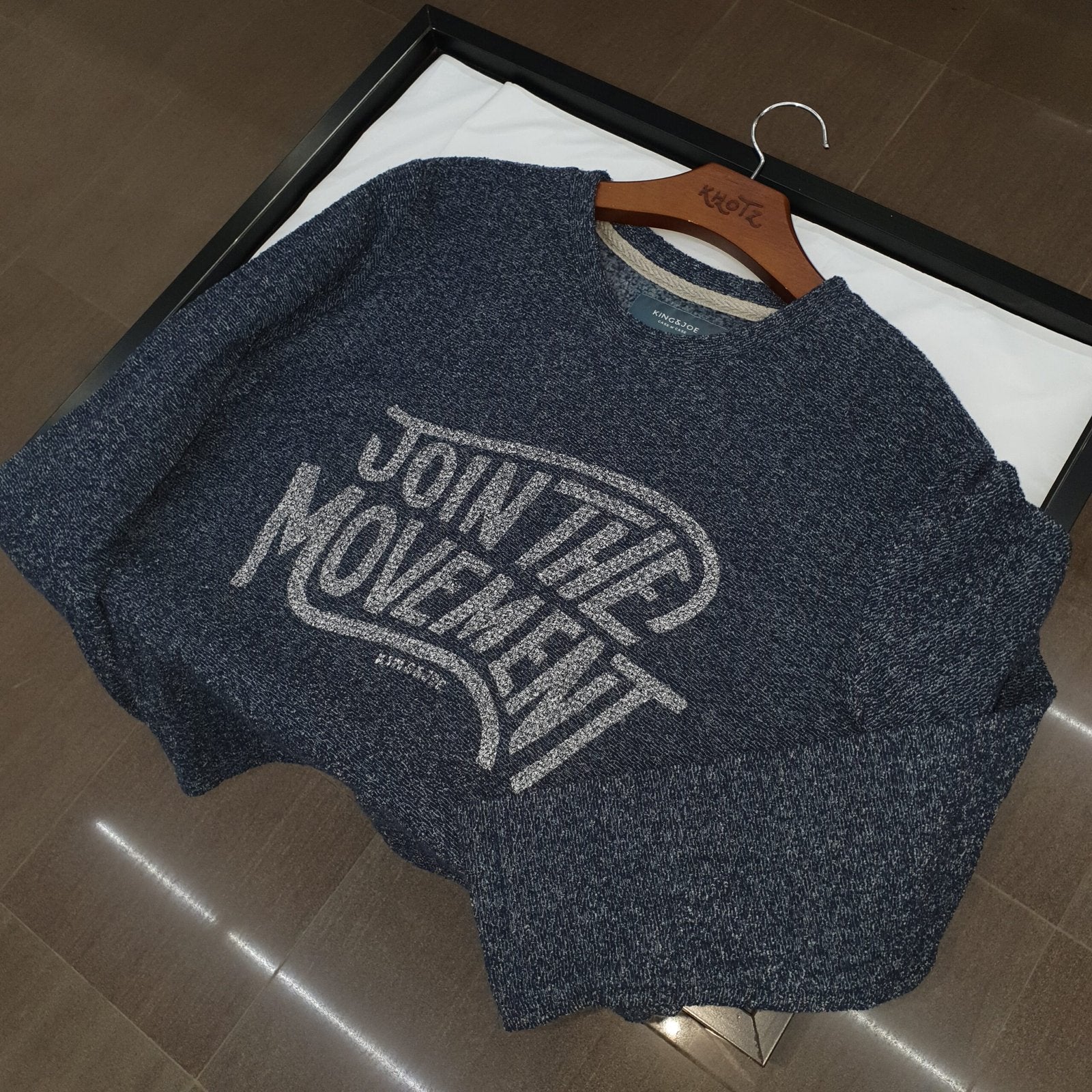 Moletom King&Joe Masculino Peluciado Azul Soft