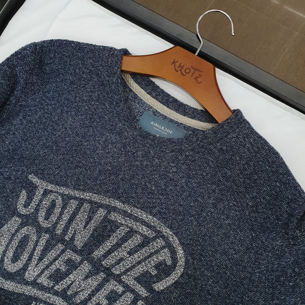 Moletom King&Joe Masculino Peluciado Azul Soft