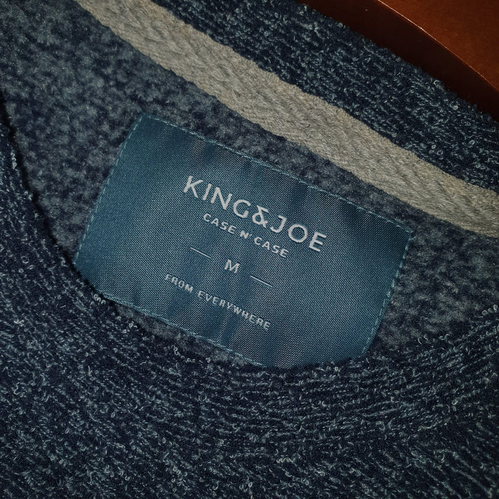 Moletom King&Joe Masculino Peluciado Azul Soft