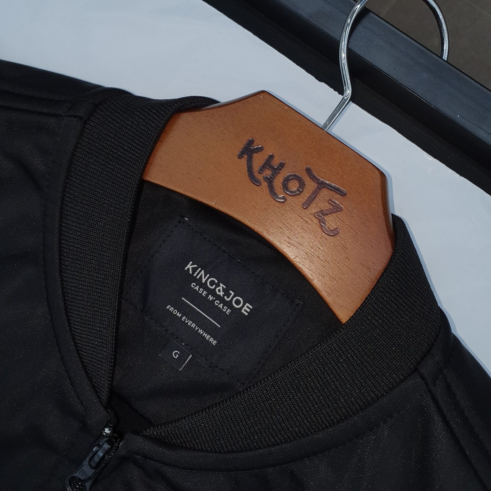 Jaqueta Bomber King&Joe Masculina Clássica Preta