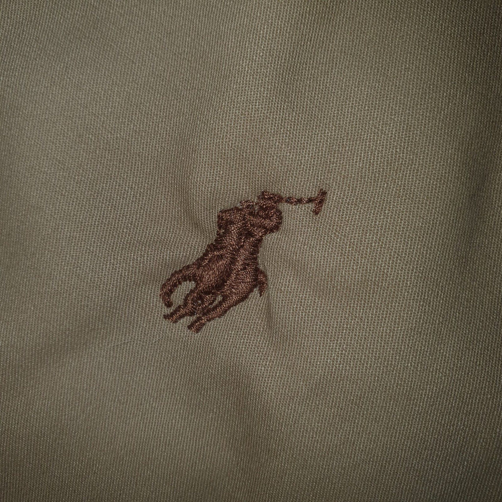 Jaqueta Sarja Sport Ralph Lauren Masculina Bege com Pony Chocolate