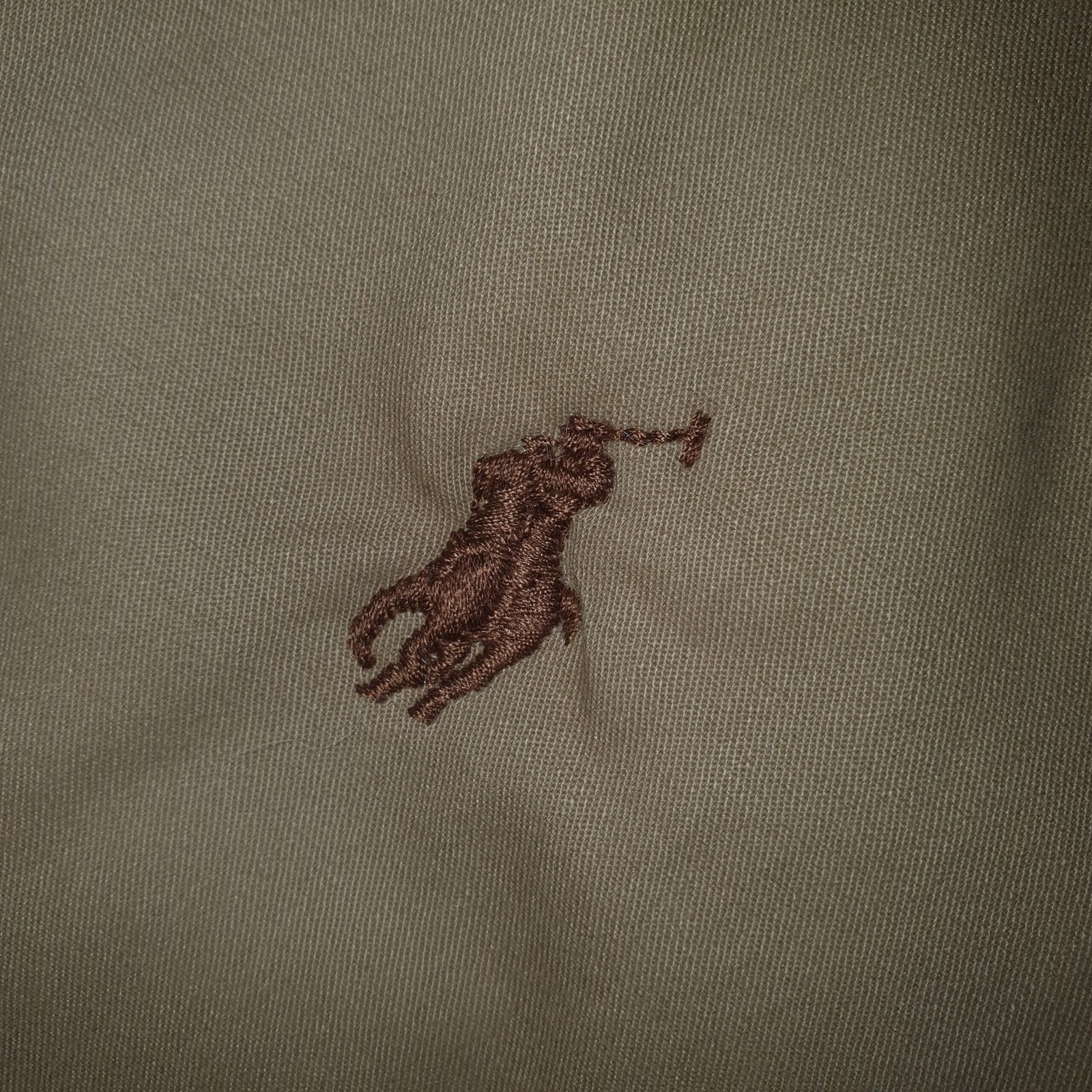 Jaqueta Sarja Sport Ralph Lauren Masculina Bege com Pony Chocolate