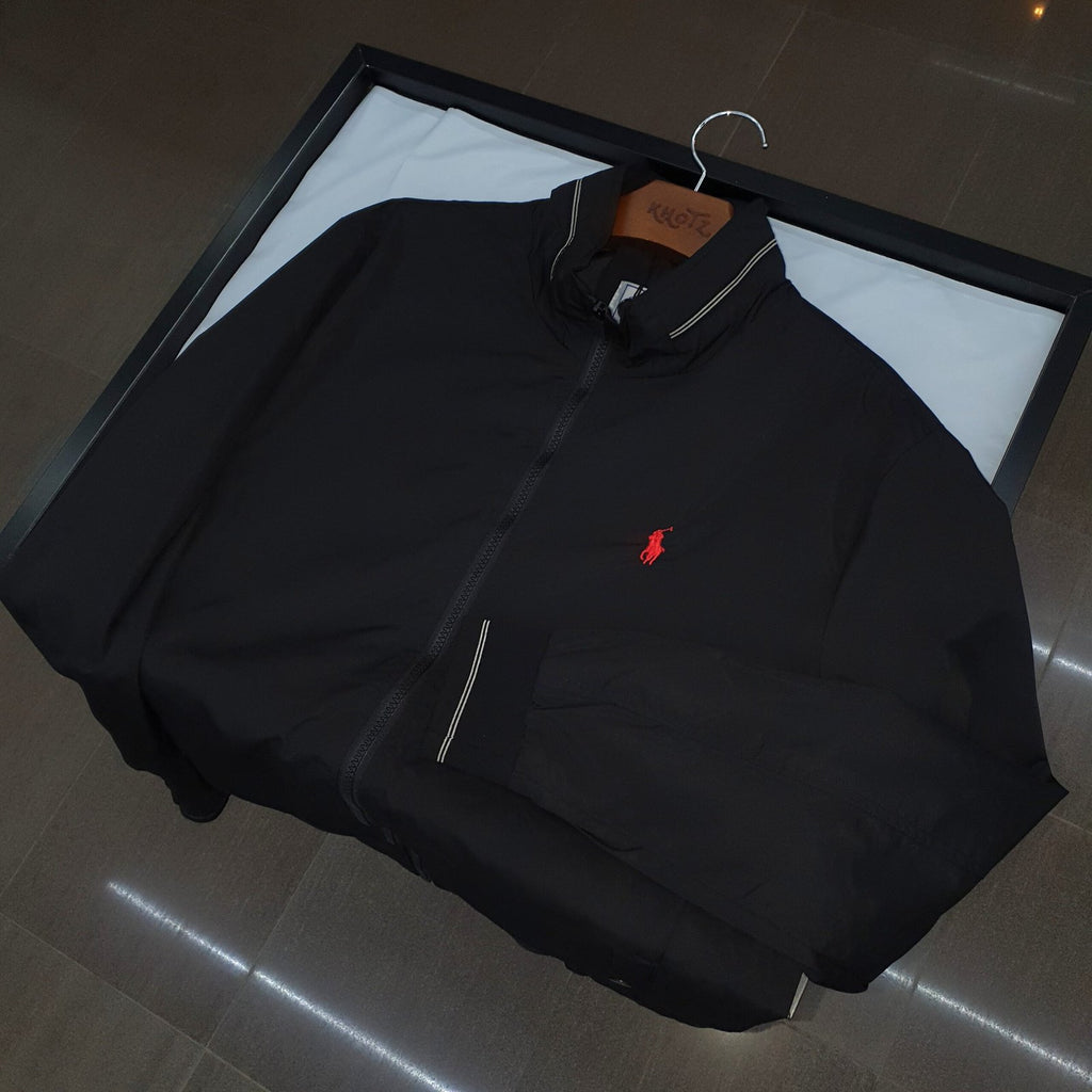 Jaqueta Ralph Lauren Masculina Bomber Preta Pony Vermelho