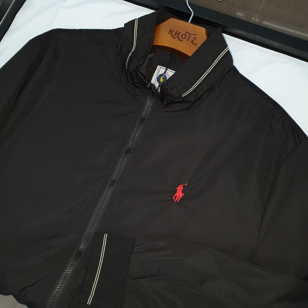 Jaqueta Ralph Lauren Masculina Bomber Preta Pony Vermelho