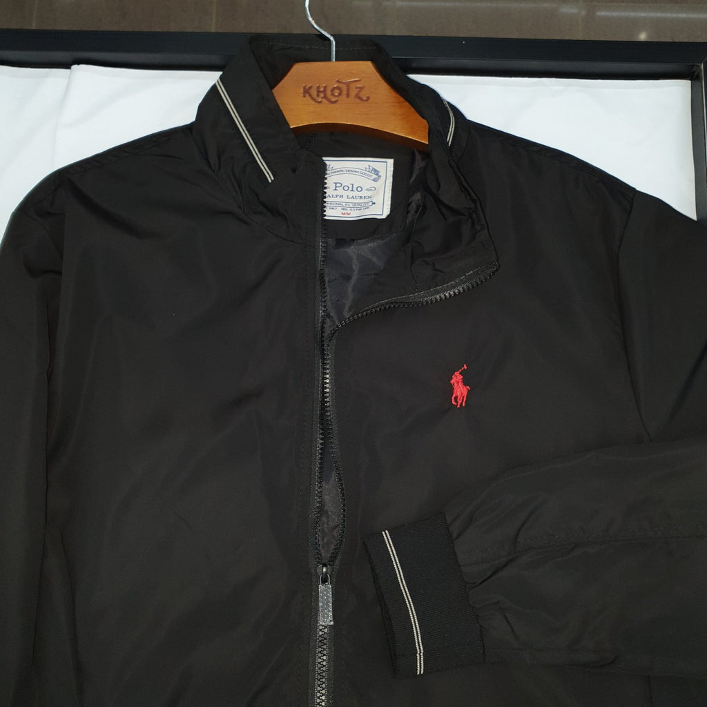 Jaqueta Ralph Lauren Masculina Bomber Preta Pony Vermelho