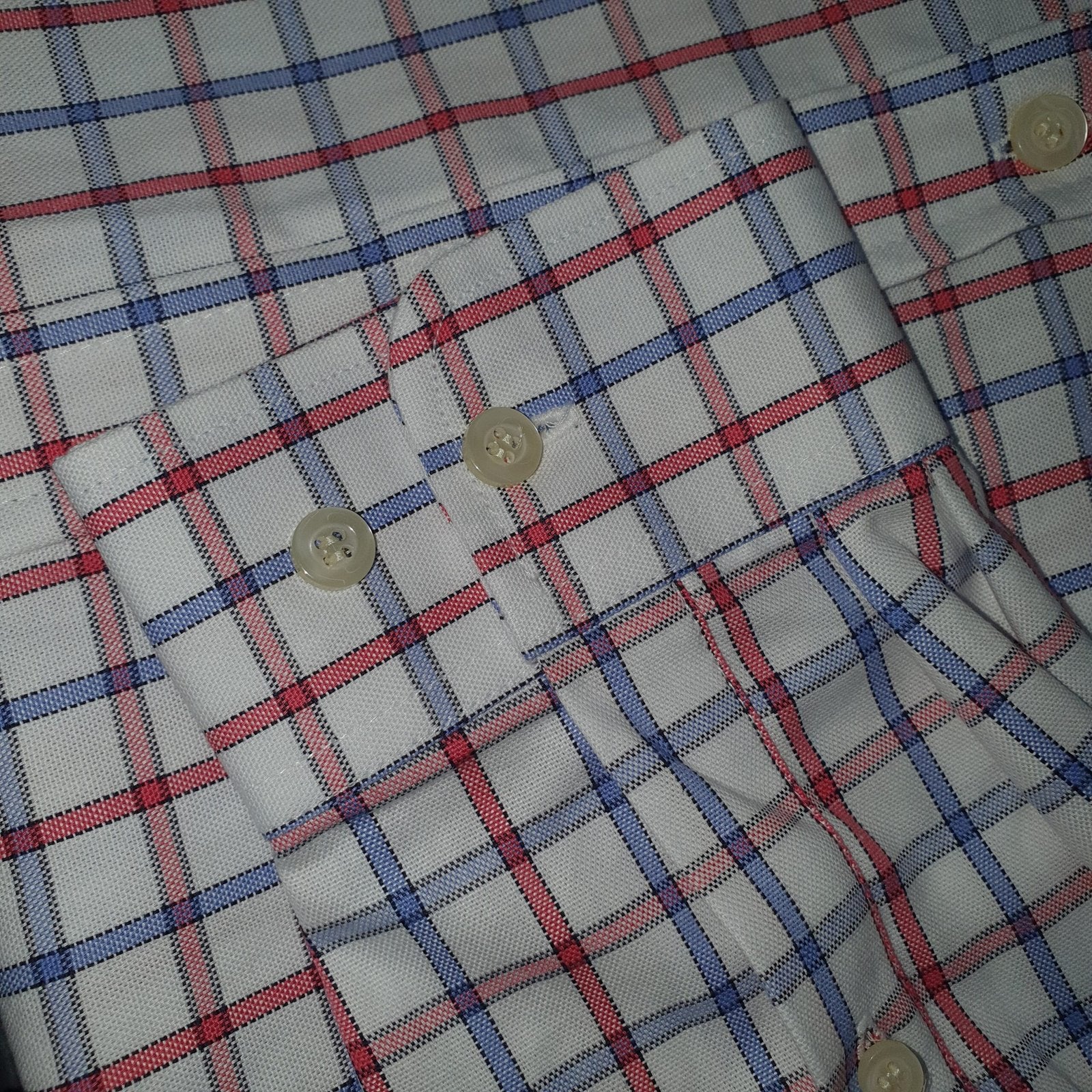 Camisa Ralph Lauren Masculina Oxford Xadrez Invernal Branca Pony Vermelho