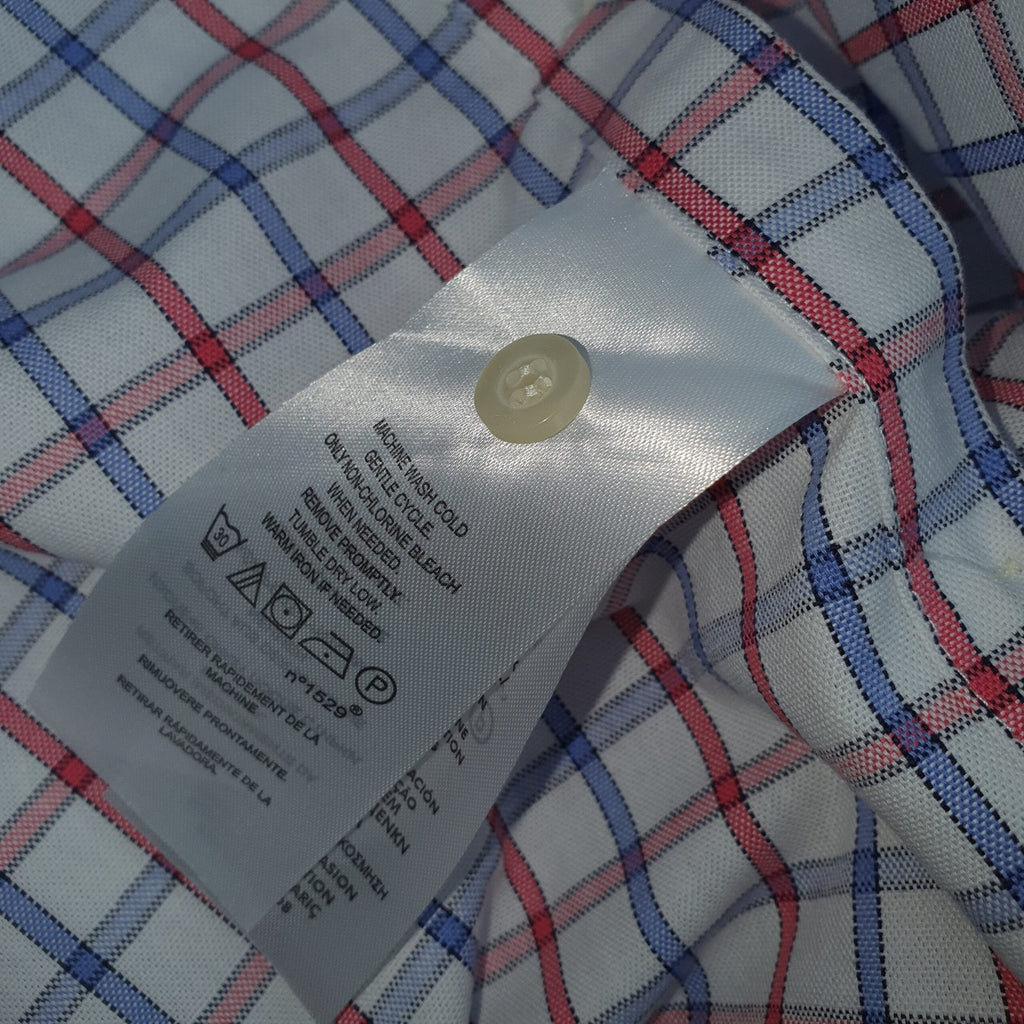Camisa Ralph Lauren Masculina Oxford Xadrez Invernal Branca Pony Vermelho