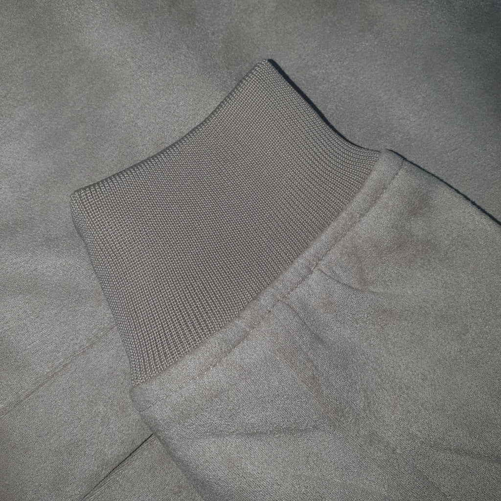 Jaqueta Ralph Lauren Masculina Suede Marmorizada Creme Pony Marinho Ajustada no Corpo